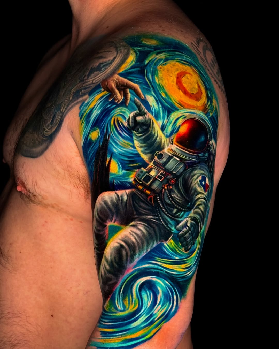 Tattoo by @rann_tattoo — realism, trash_polka