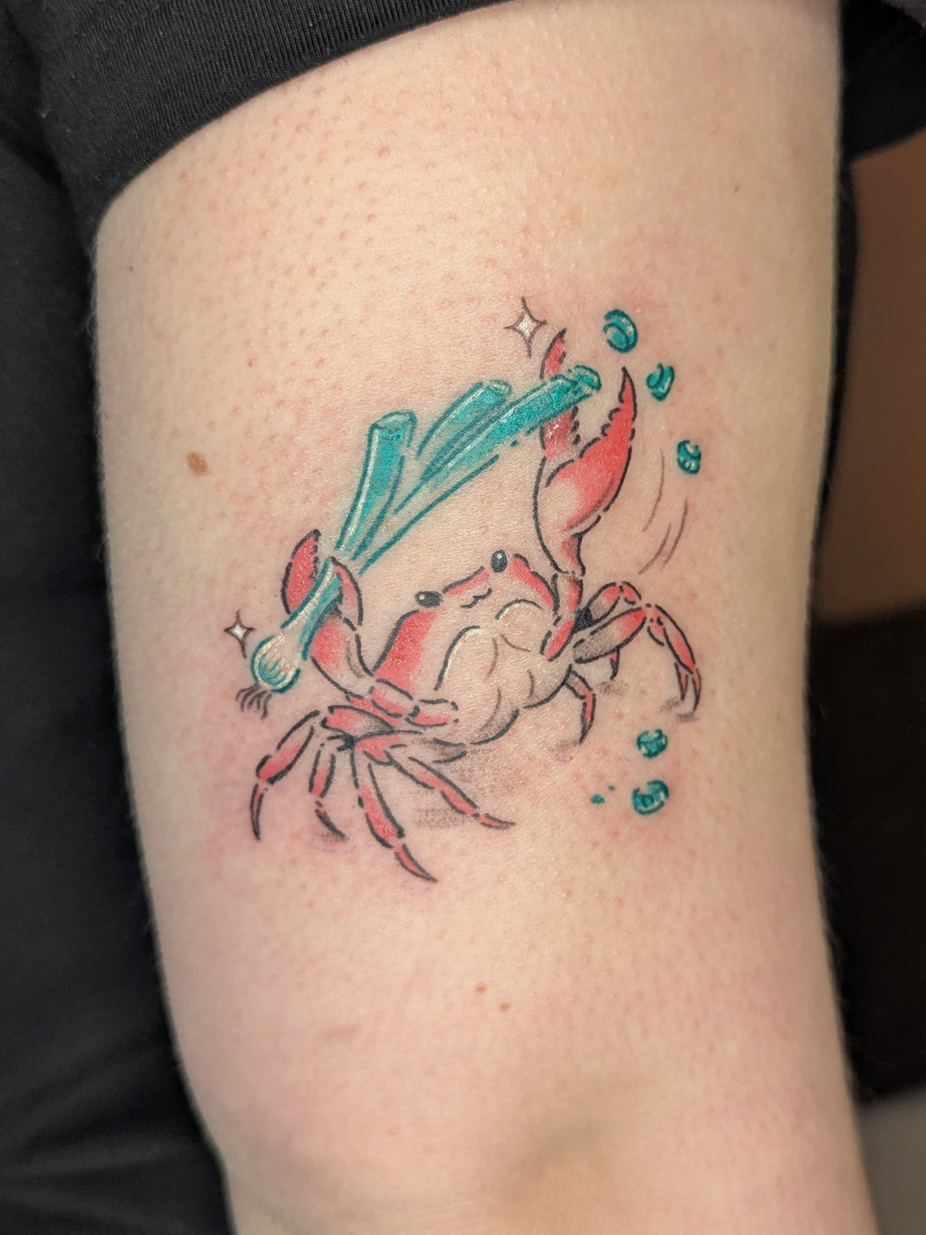 Tattoo by @chop_stick_n_poke — watercolor