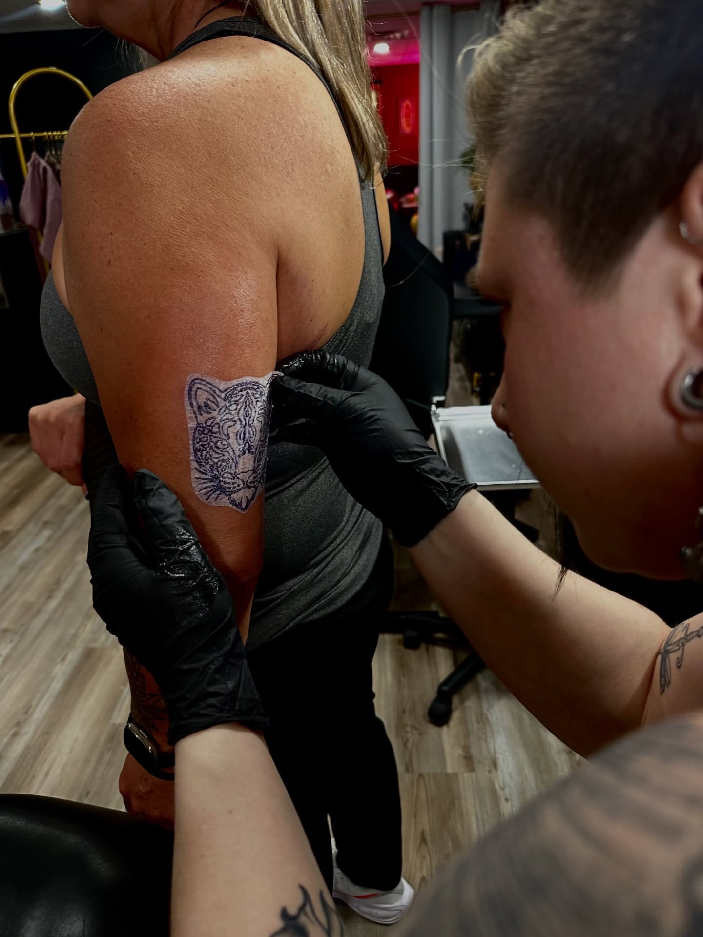 Tattoo by @soft.armorer — black_and_grey