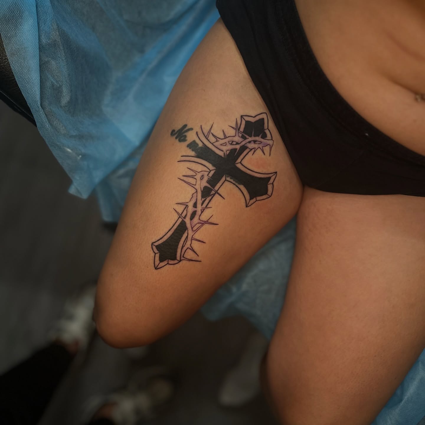 Tattoo by @tattoosbysinderella — black_and_grey