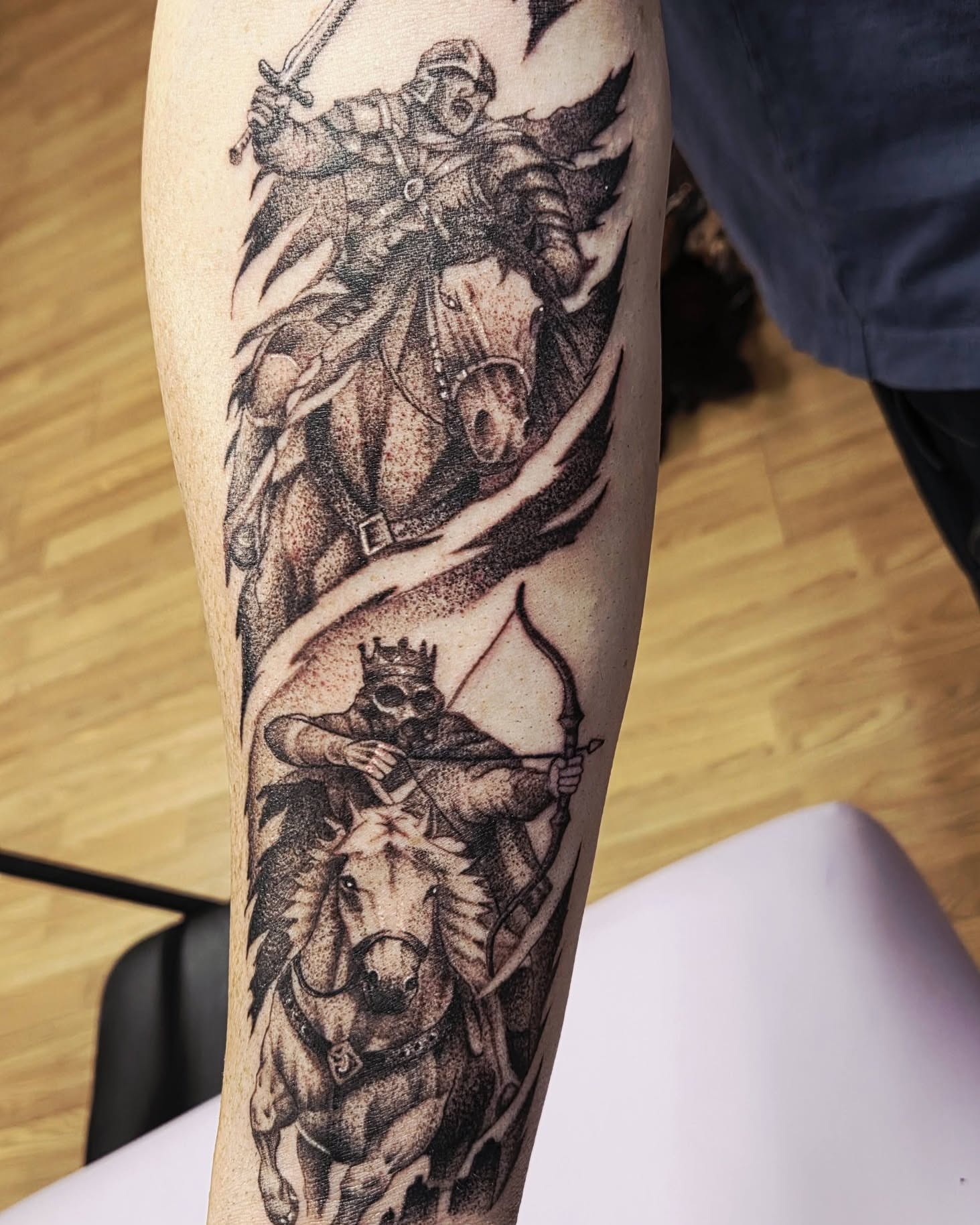 Tattoo by @ryanmartin_tattoos — dotwork, realism