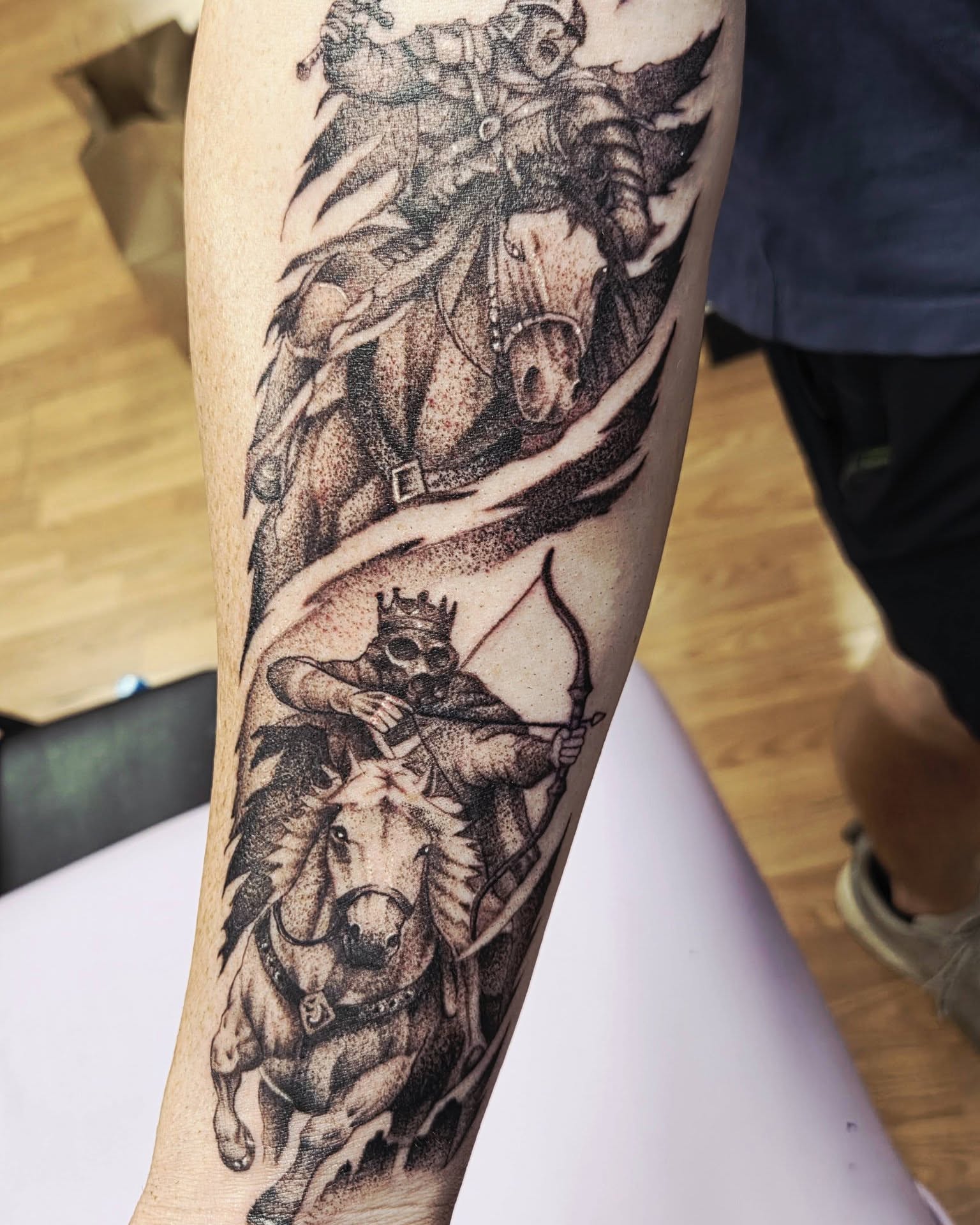 Tattoo by @ryanmartin_tattoos — dotwork, realism