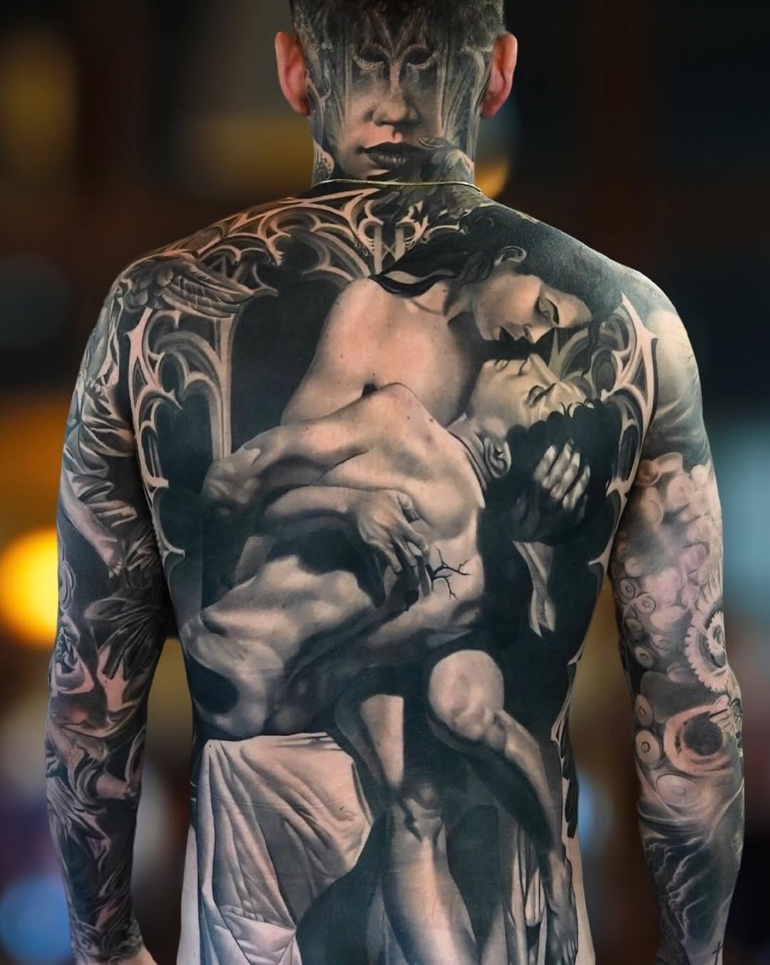 Tattoo by @fabio_tattooartist — realism, black_and_grey