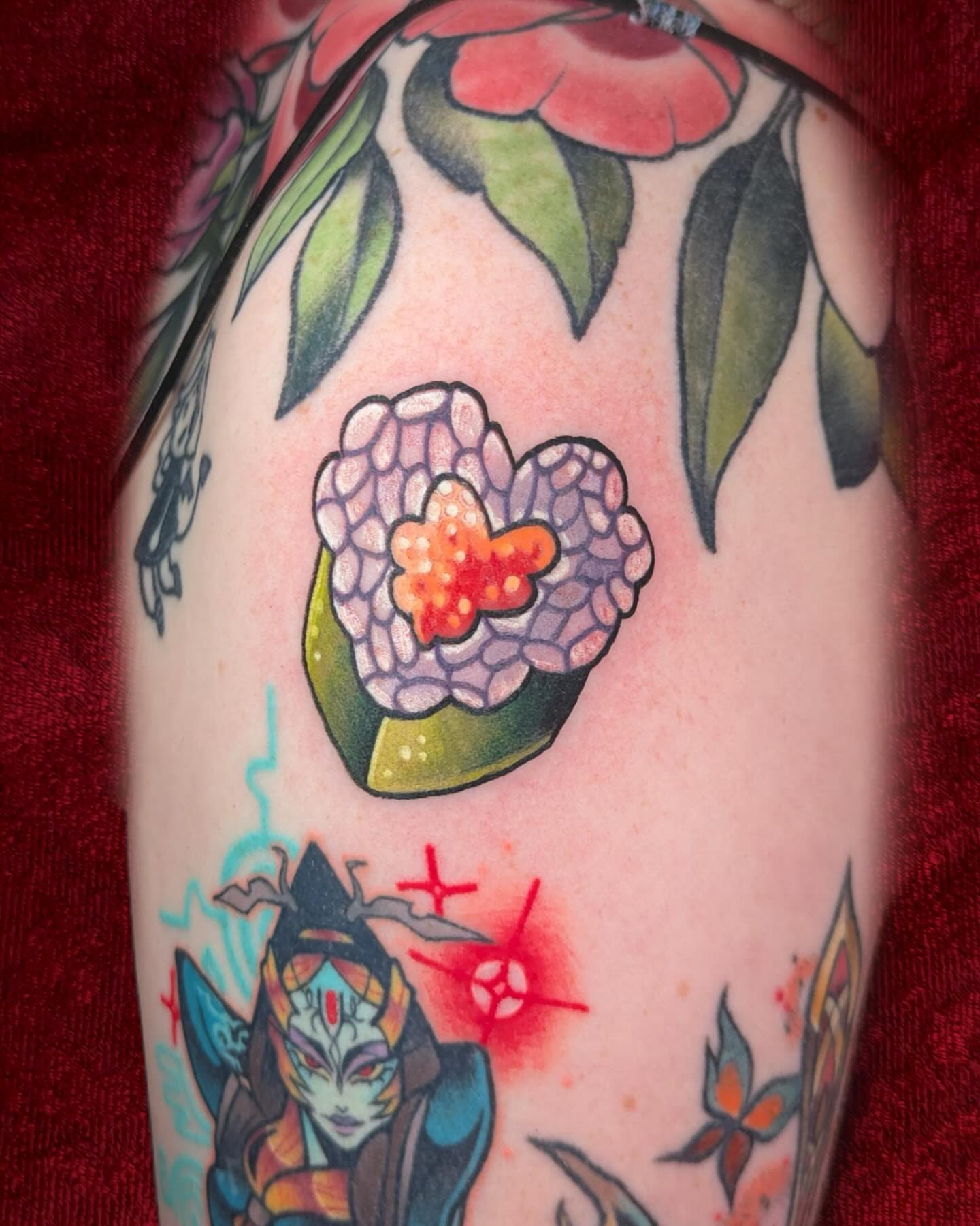 Tattoo by @folkfigment — dotwork