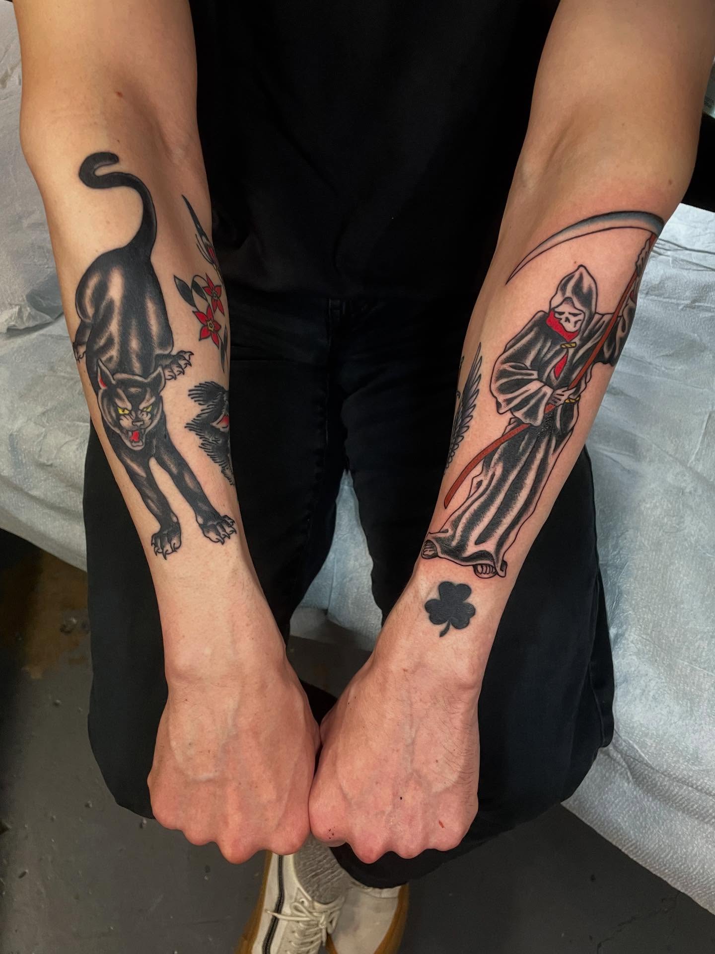 Tattoo by @joe_robertson_tattoo — american_traditional, black_and_grey