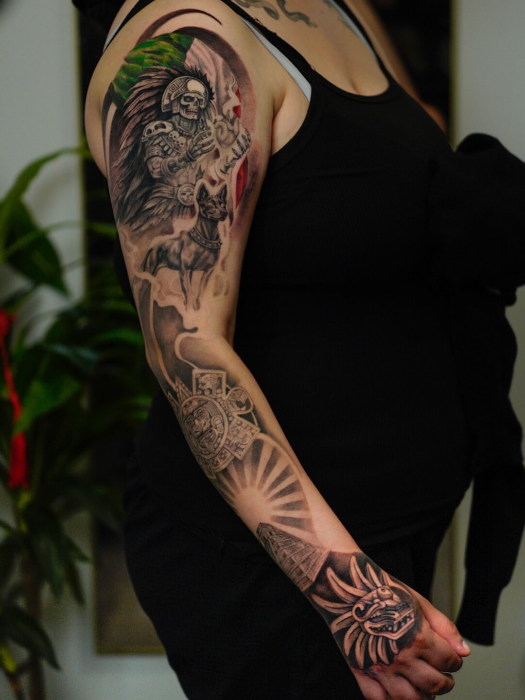 Tattoo by @saratattoo1 — black_and_grey, realism