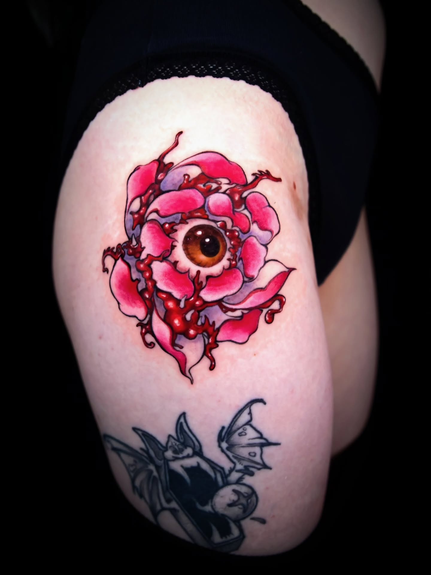 Tattoo by @hyena_lapis — neo_traditional, dotwork