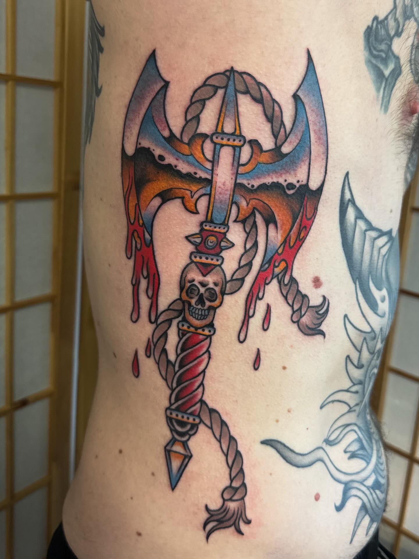 Tattoo by @tattoosbyanya β american_traditional, dark_realism