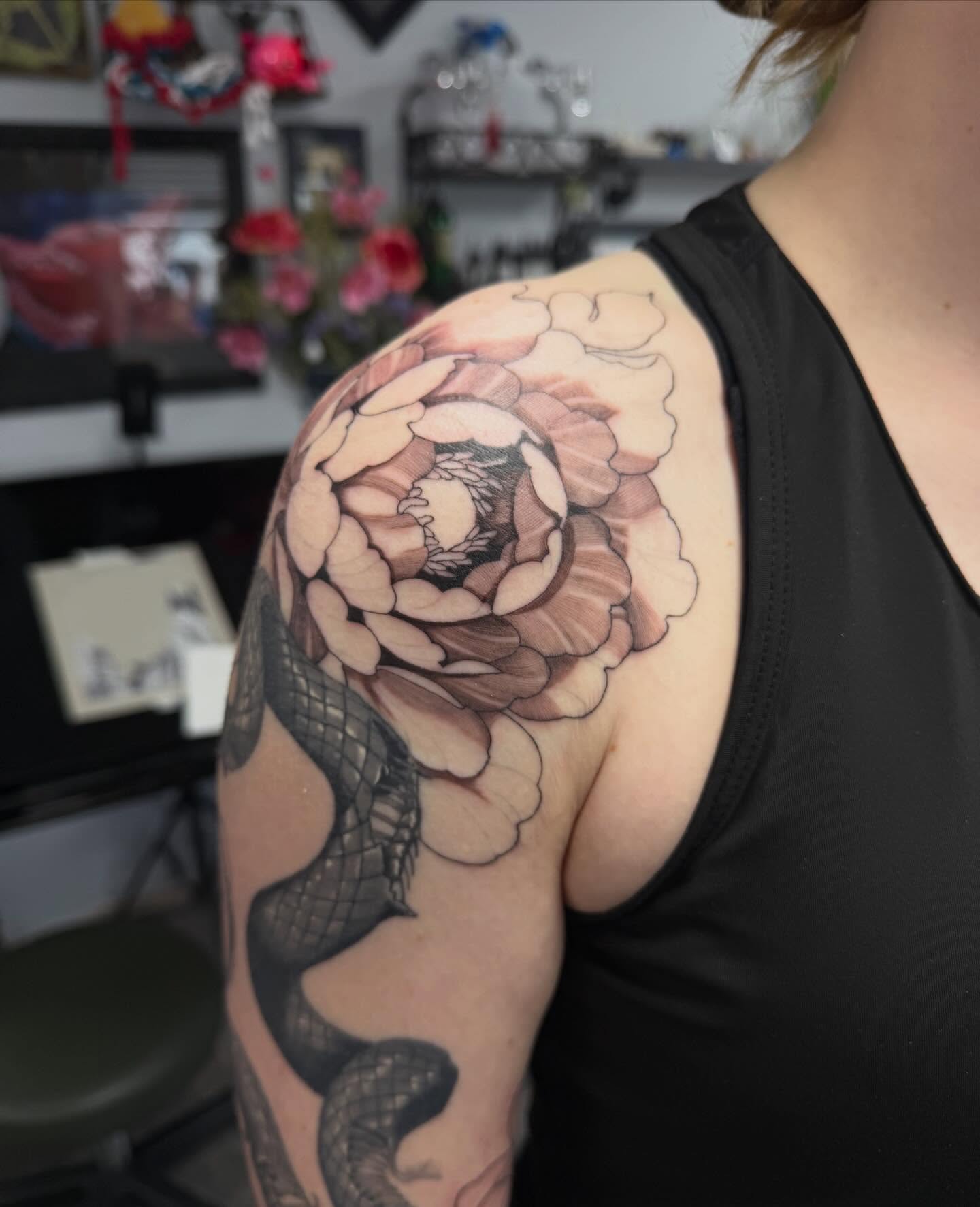 Tattoo by @tattoosbybabes — realism, black_and_grey