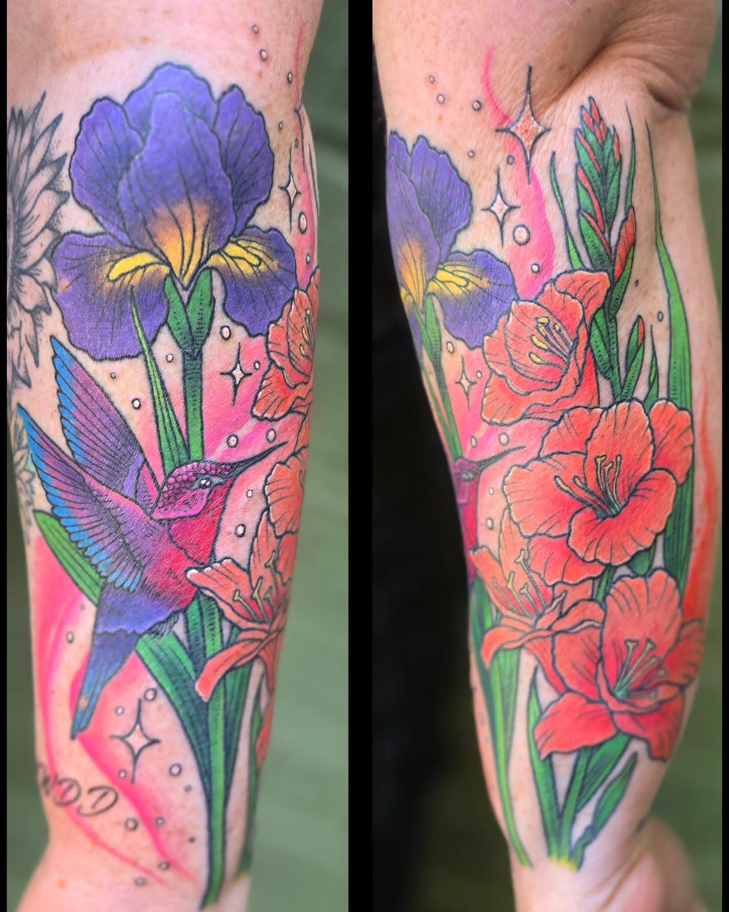 Tattoo by @robot85kills — american_traditional, dotwork