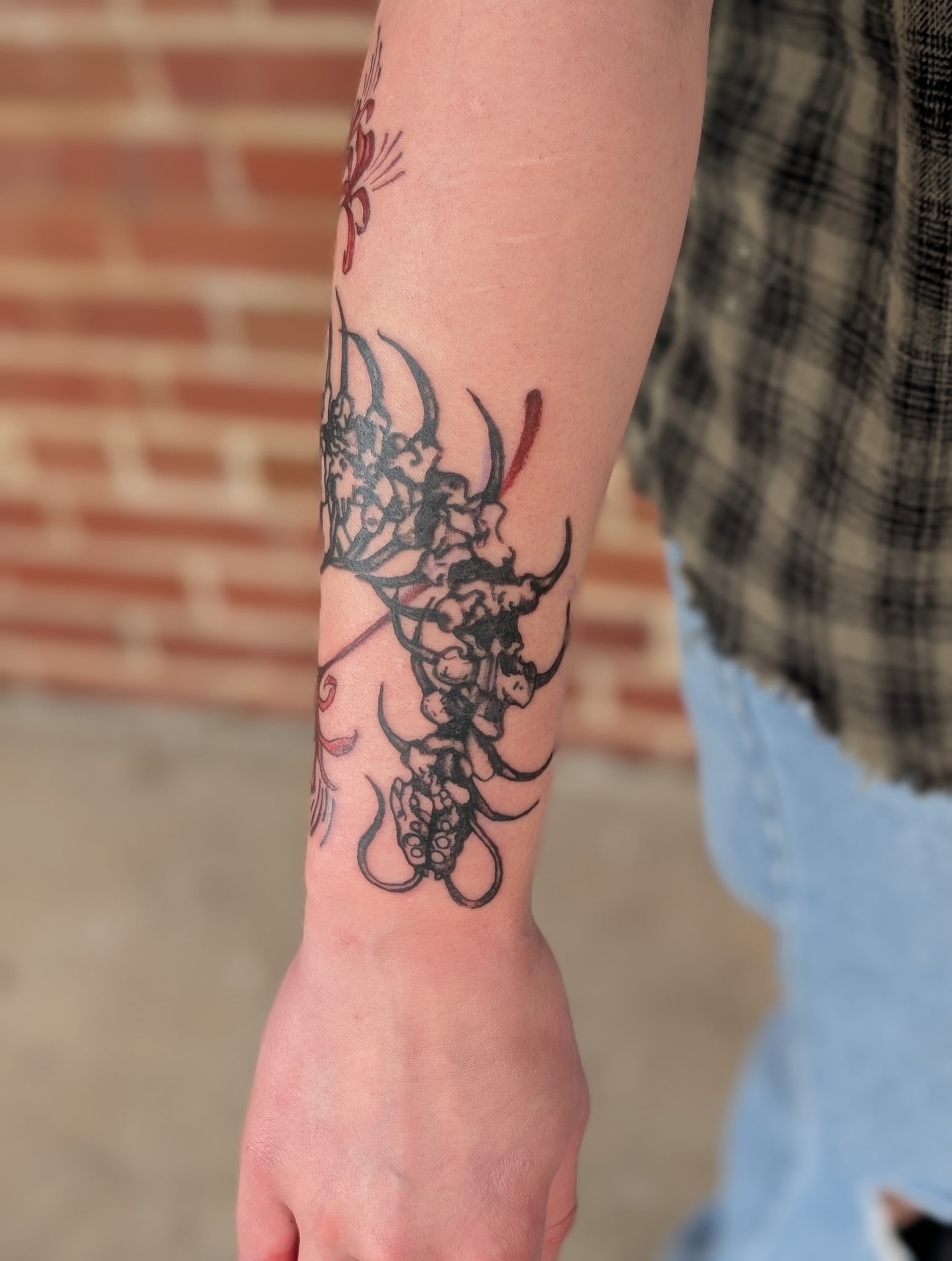 Tattoo by @crybabygoblin666 โ black_and_grey