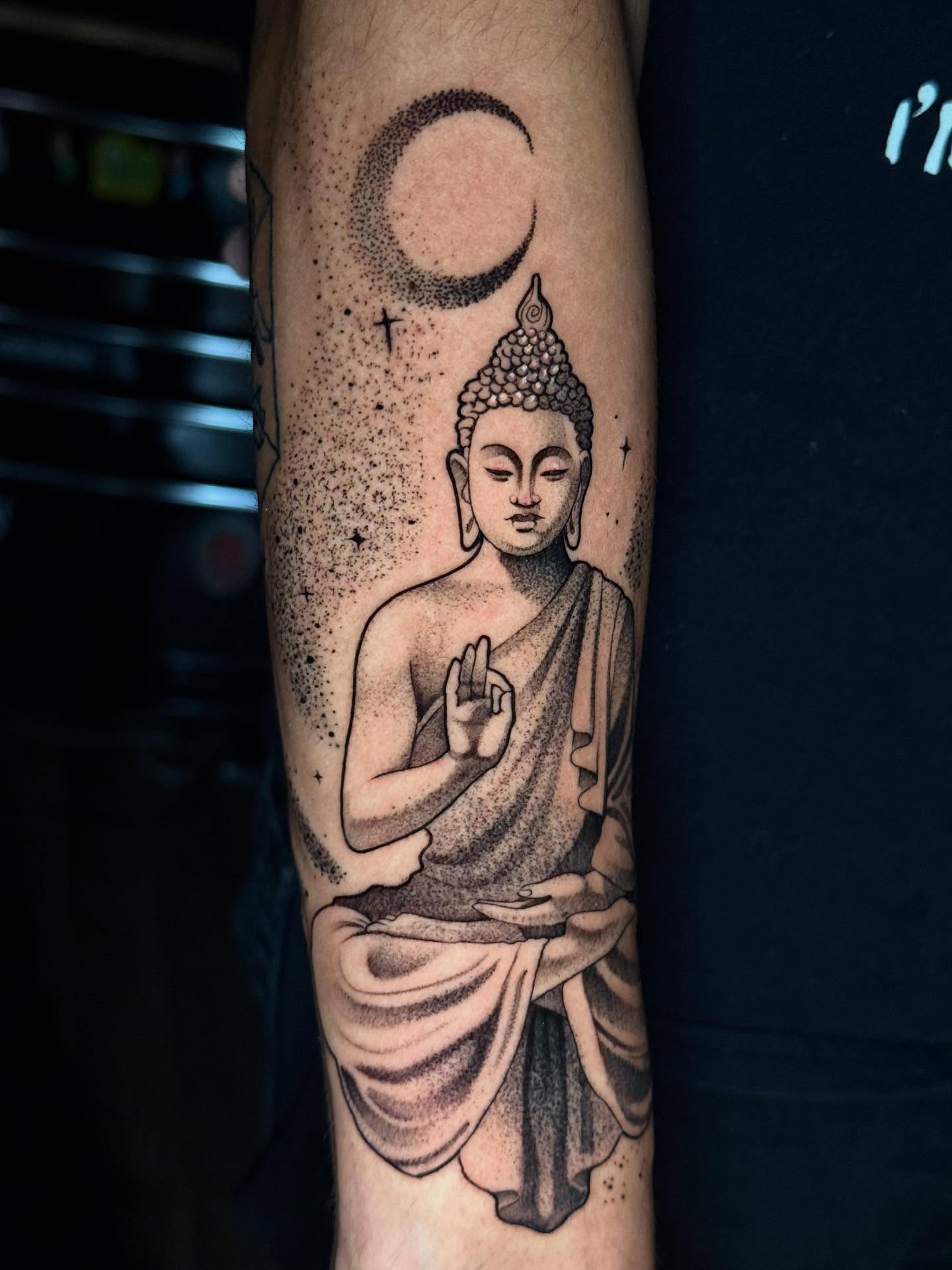 Tattoo by @mad_s_ink — dotwork