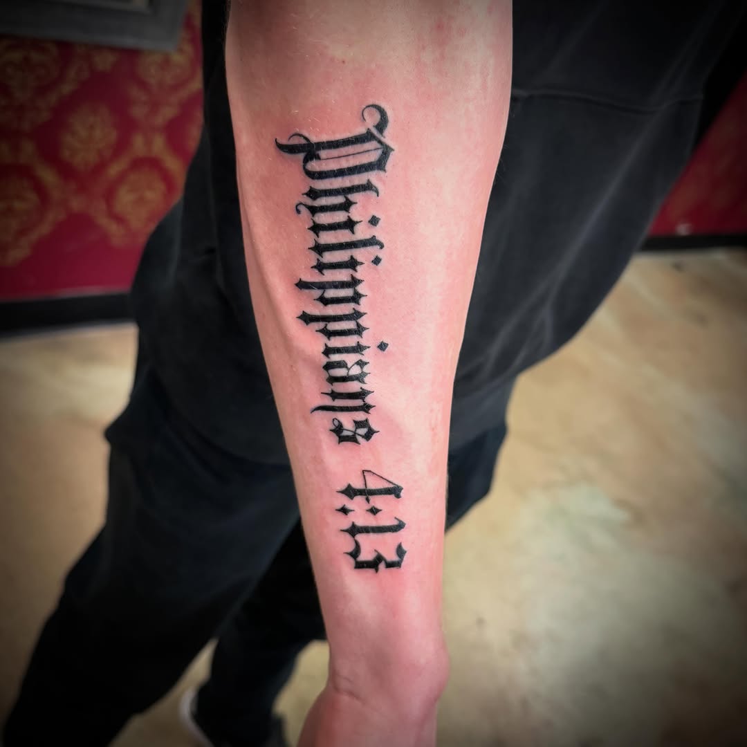 Tattoo by @smfctattoo โ lettering_script