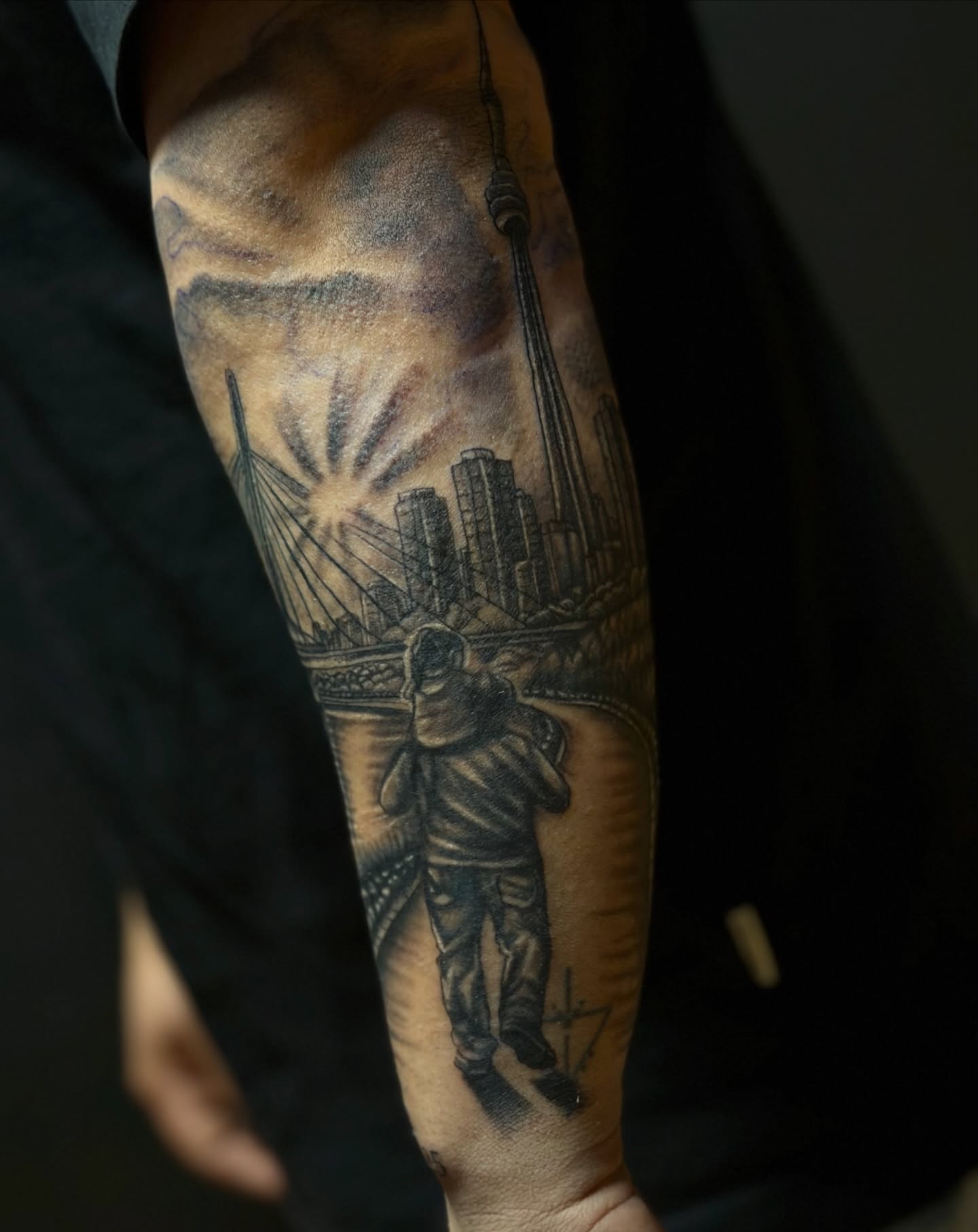 Tattoo by @inkofmine_byleo — black_and_grey, realism