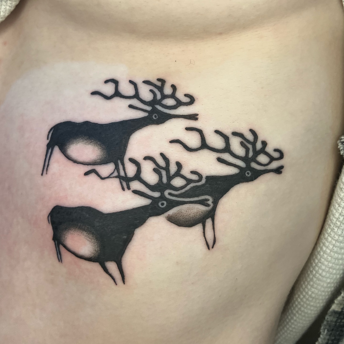 Tattoo by @furcoat444 β black_and_grey