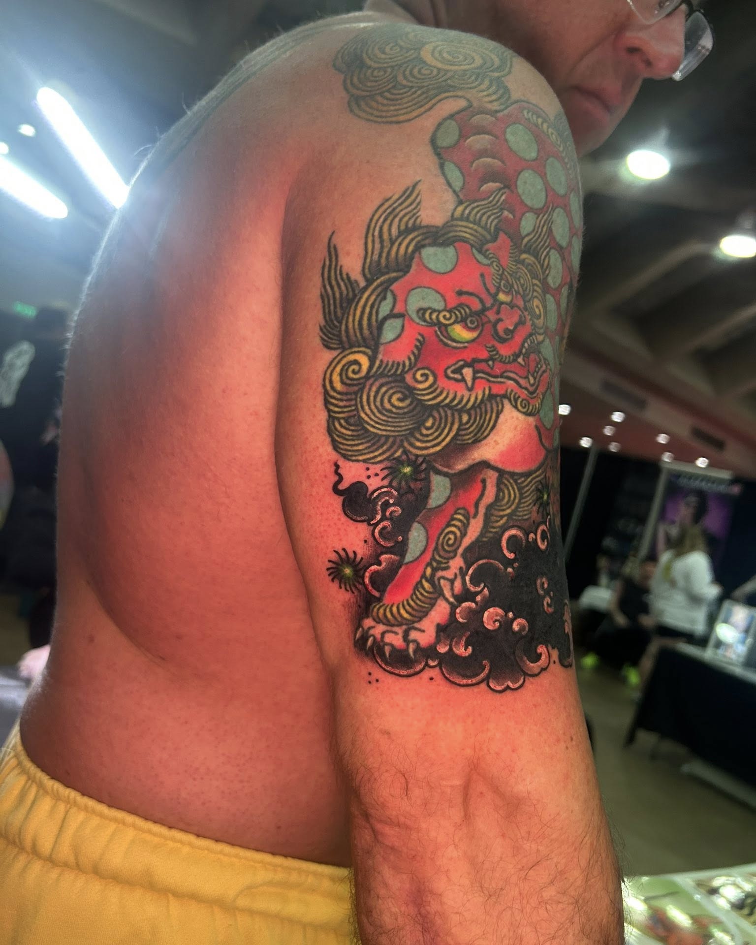 Tattoo by @daemiondesign — japanese_irezumi, blackwork