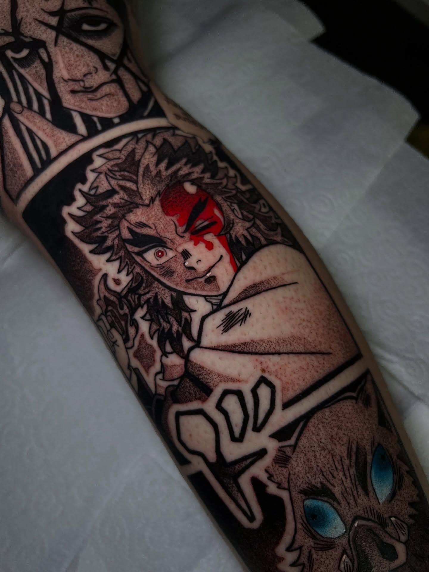 Tattoo by @jett_sonn β dotwork, anime