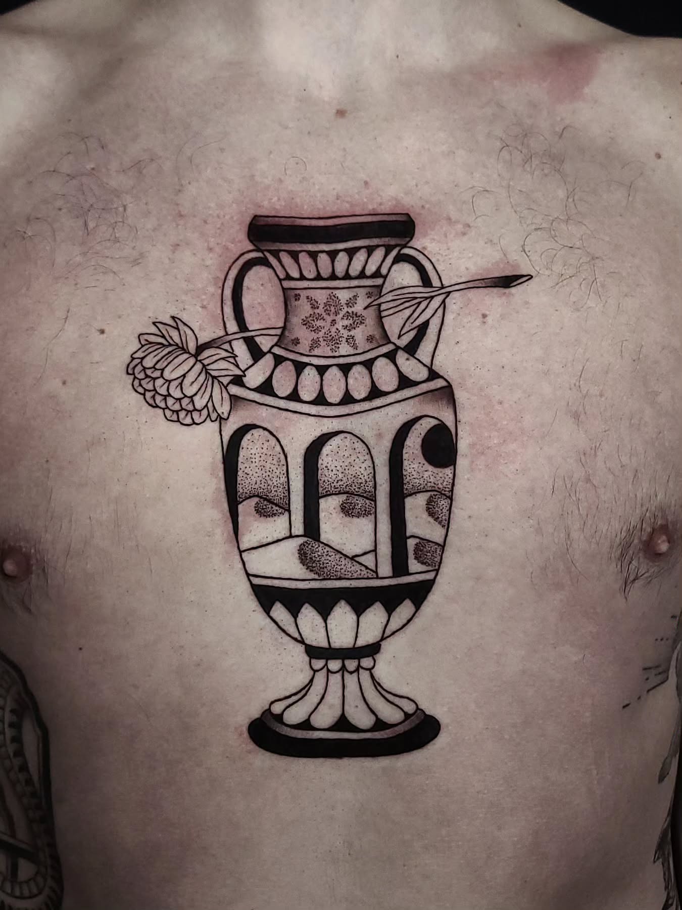Tattoo by @alexanderstairstattoos — black_and_grey