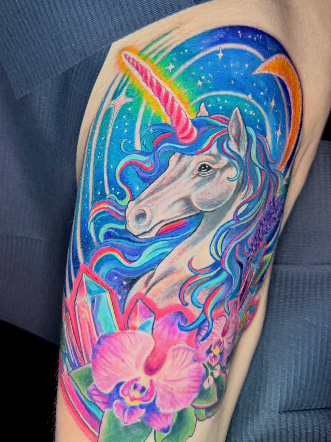 Tattoo by @pisces.moonchild.tattoos — realism, new_school