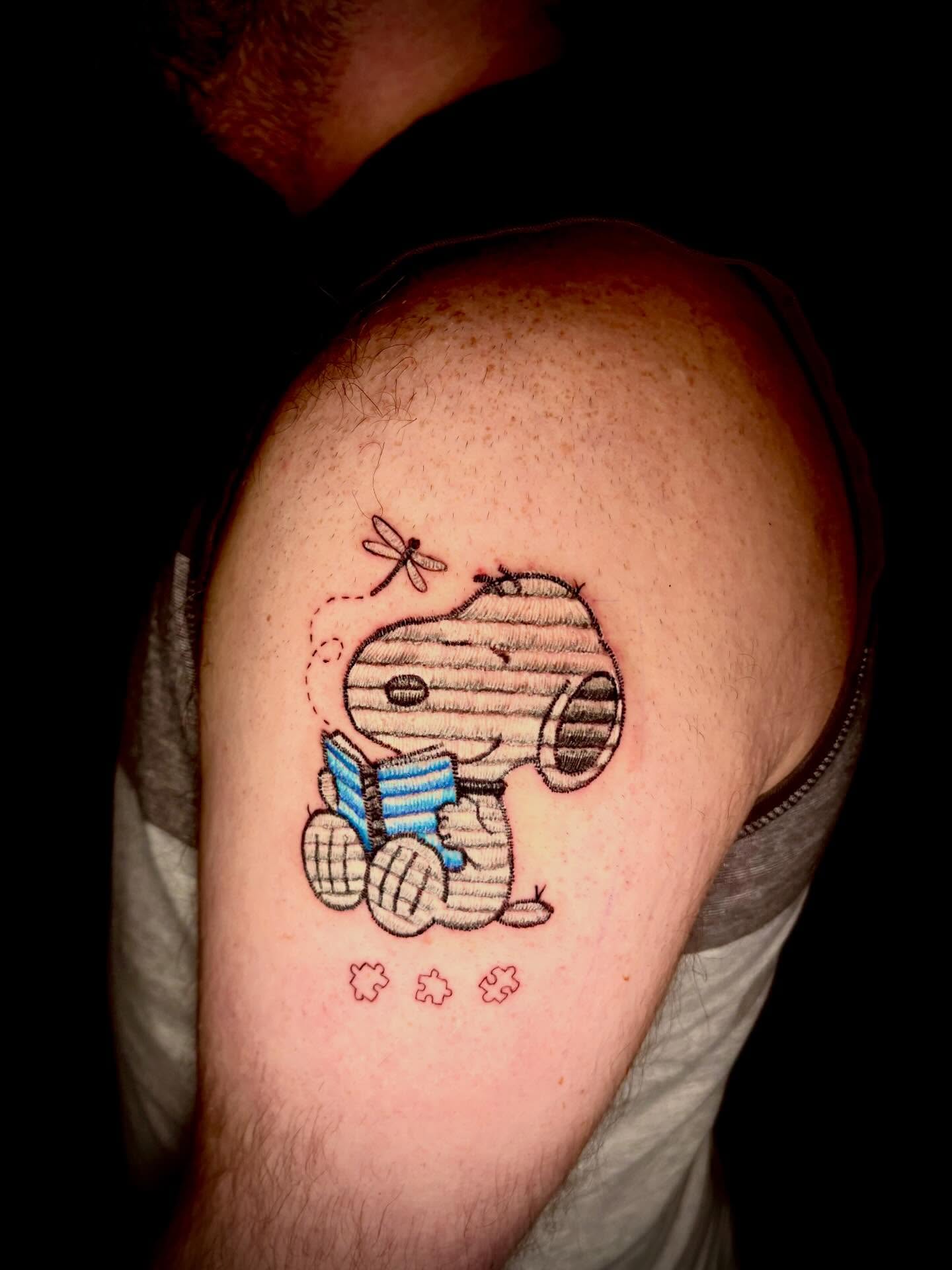 Tattoo by @inkcrediblenerd — black_and_grey