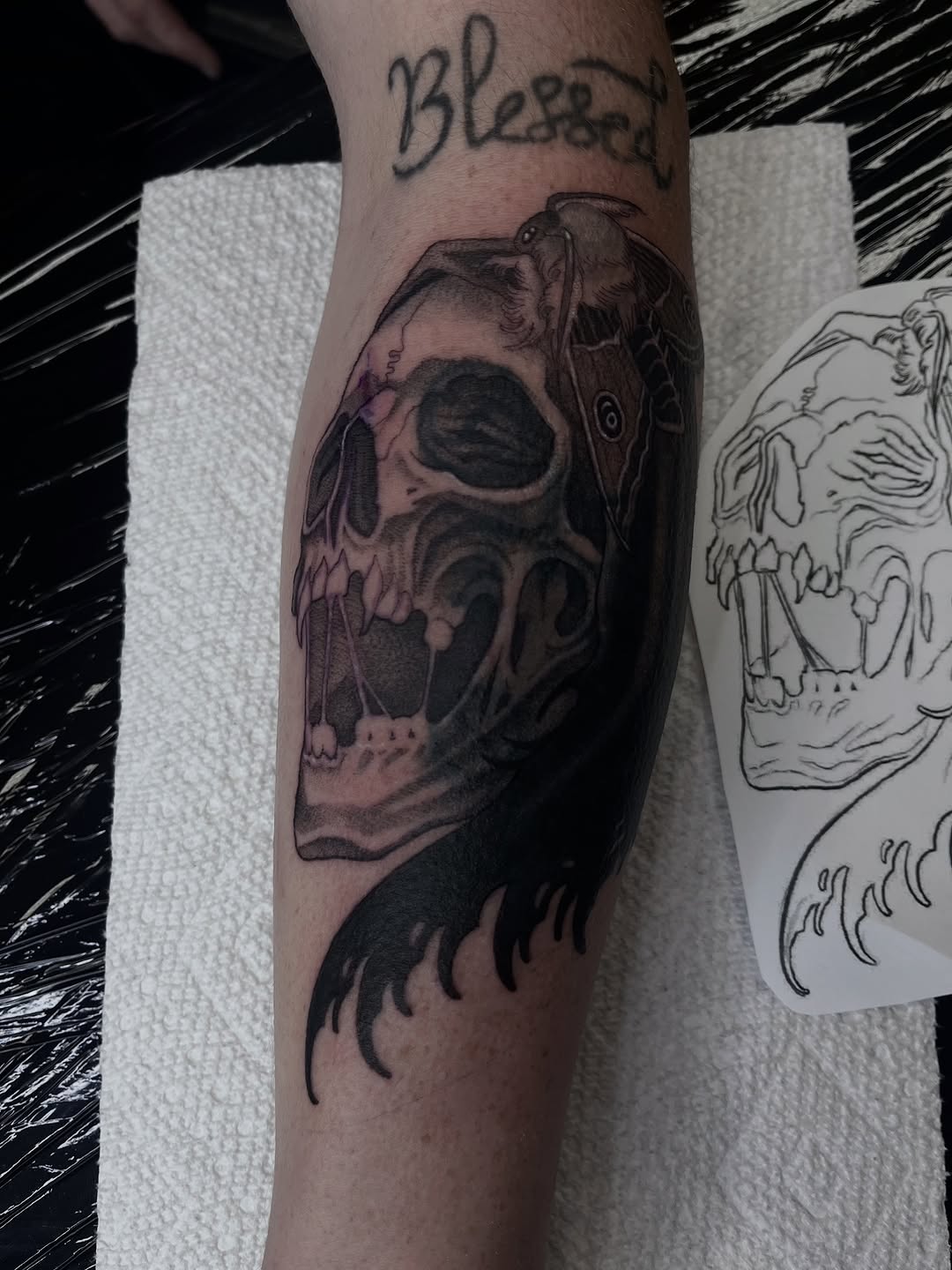 Tattoo by @vicentetattoos — black_and_grey, realism