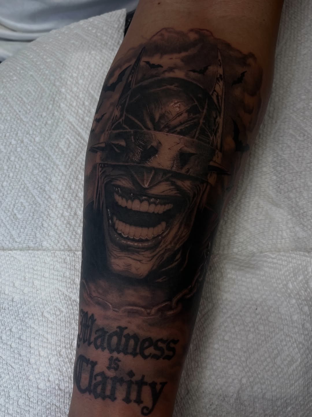 Tattoo by @vicentetattoos — realism, lettering_script