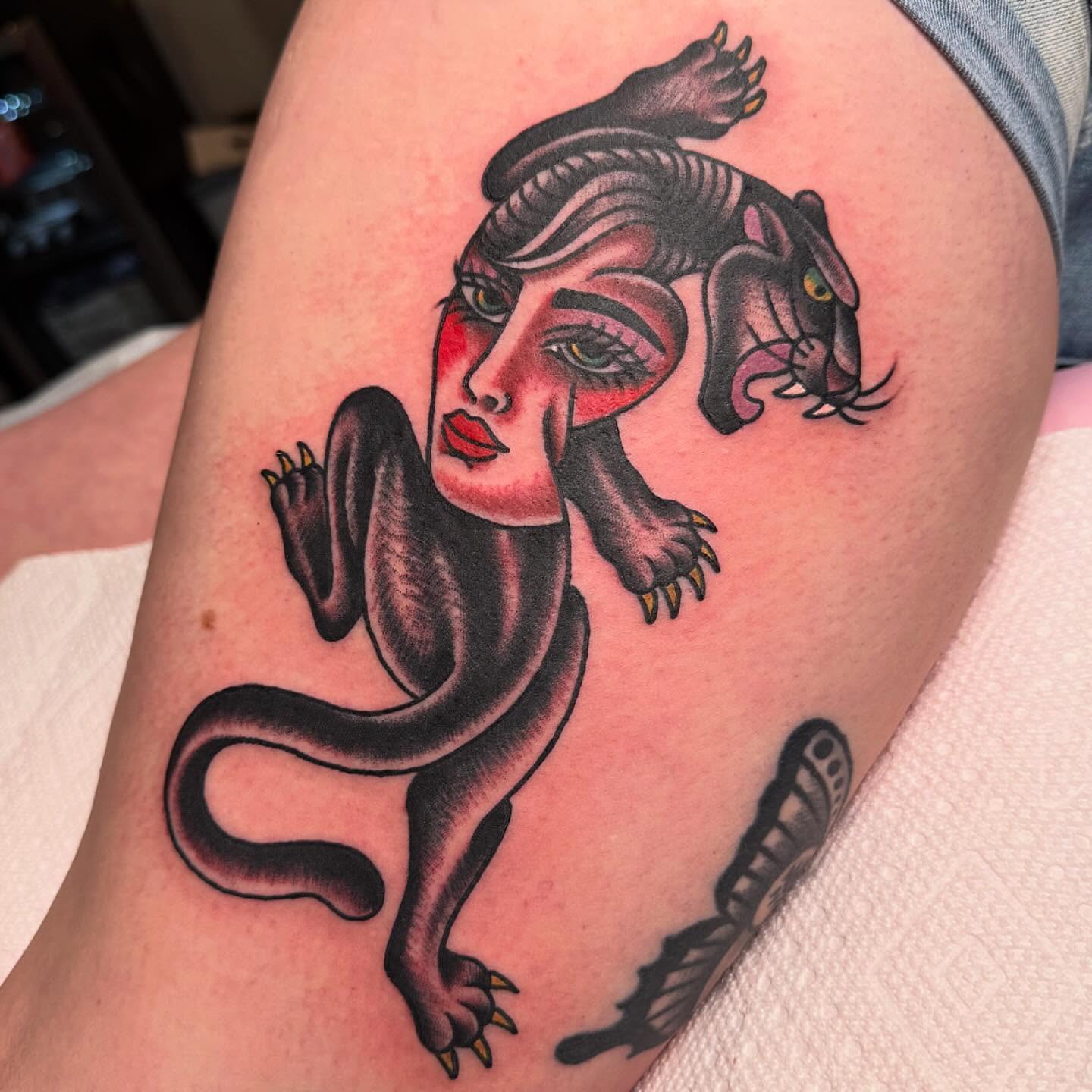 Tattoo by @zachromantattoo — american_traditional, dark_realism