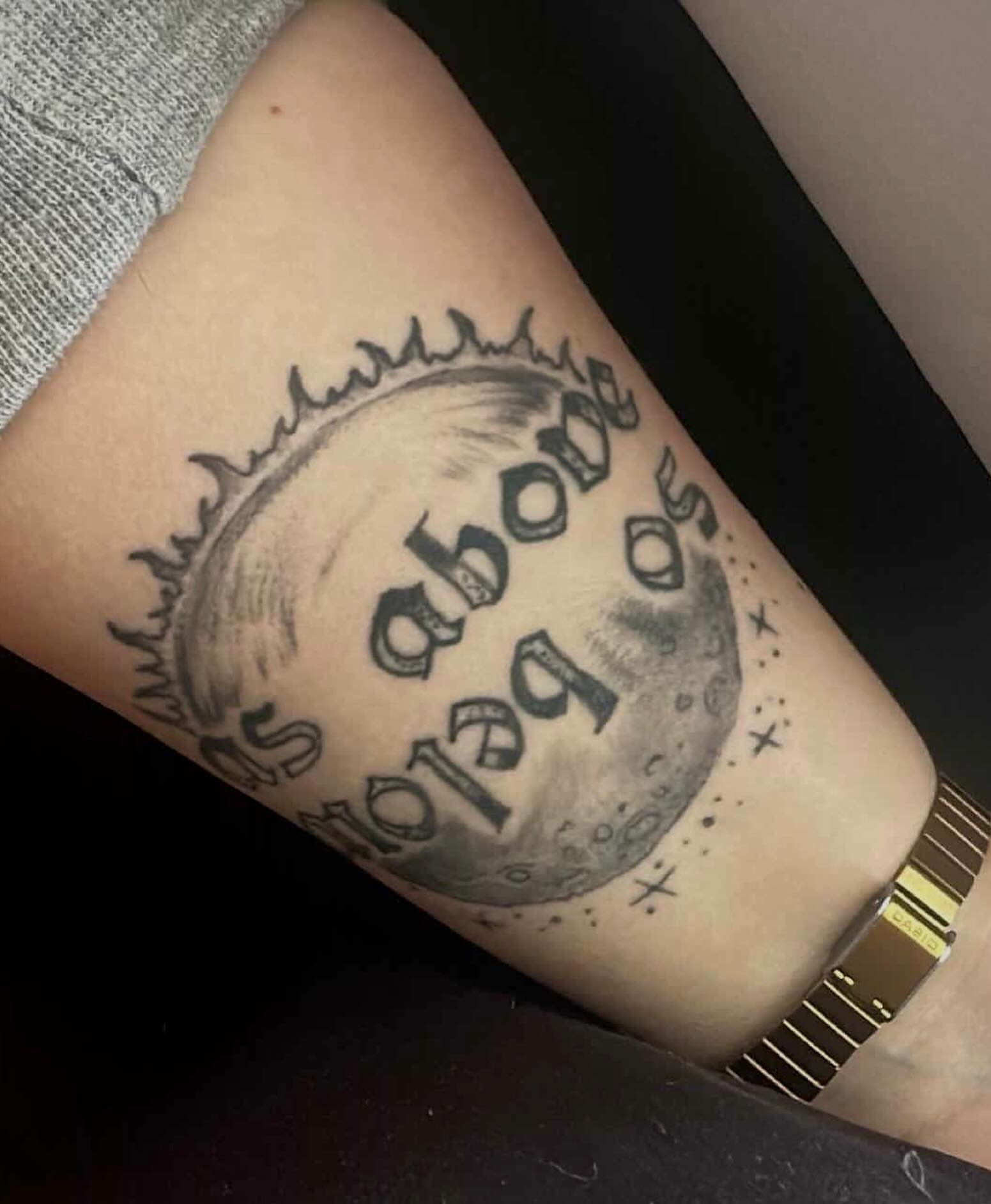 Tattoo by @electricladyink — black_and_grey