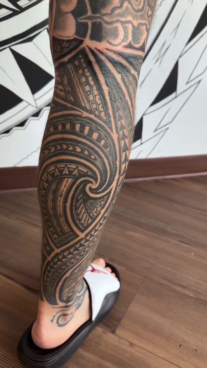 Tattoo by @barrysan — tribal, geometric