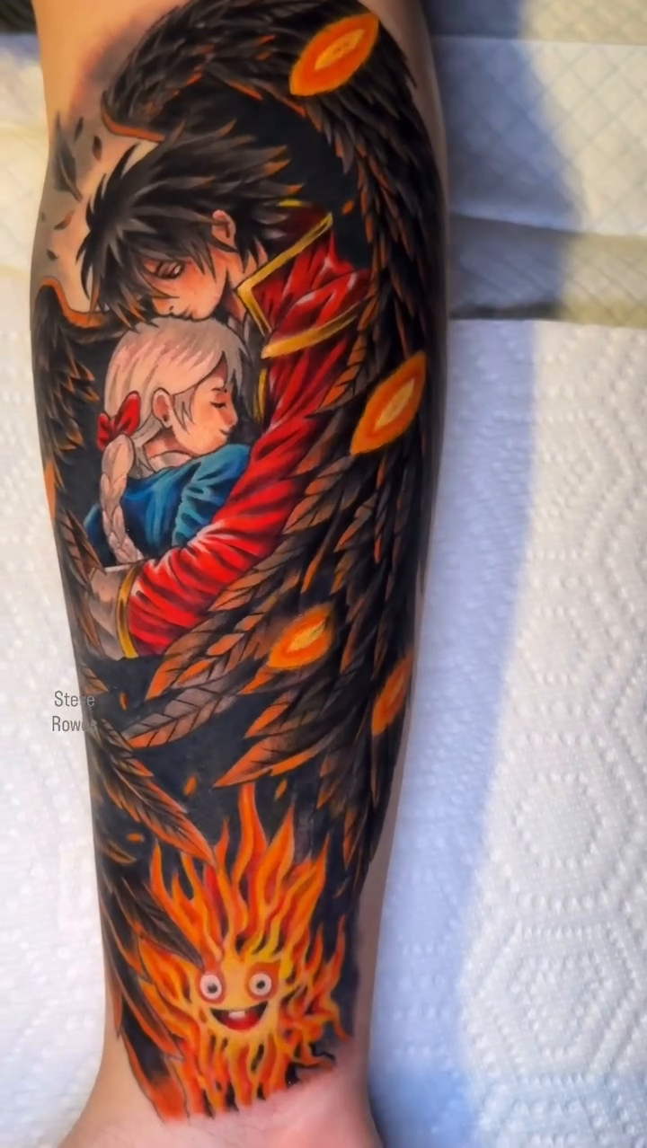 Tattoo by @steverowes — anime