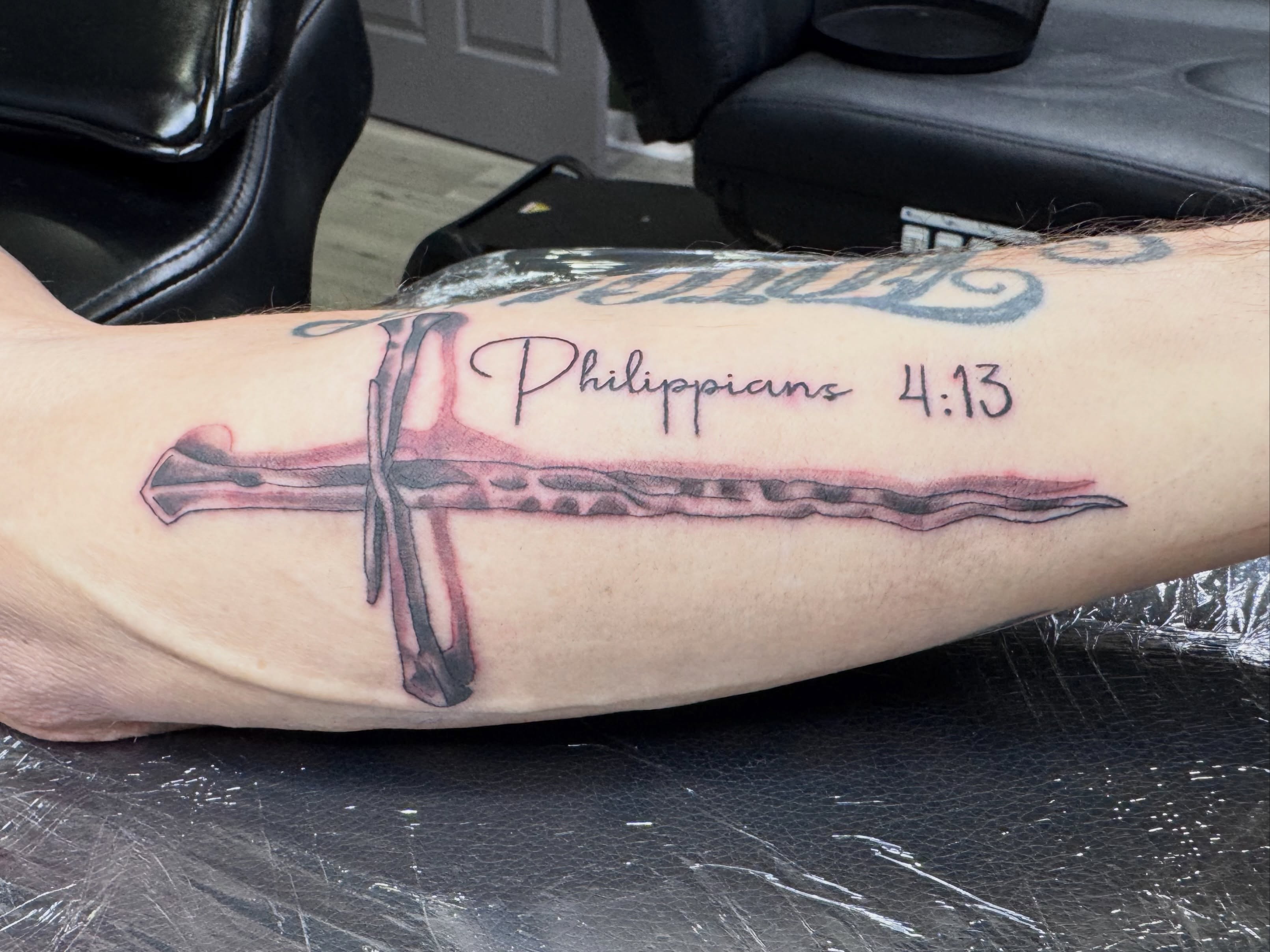 Tattoo by @brandonspindlertattoos — black_and_grey