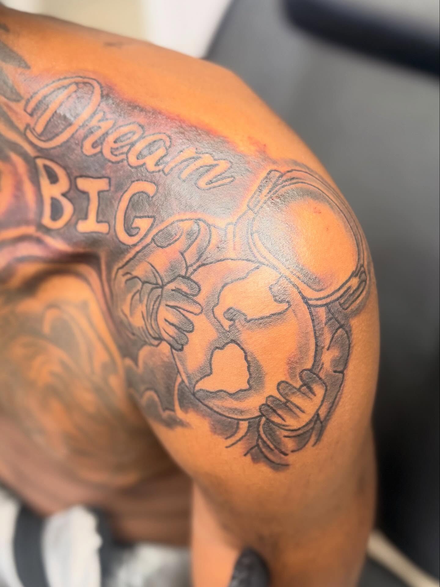 Tattoo by @ink_by_tyga — black_and_grey