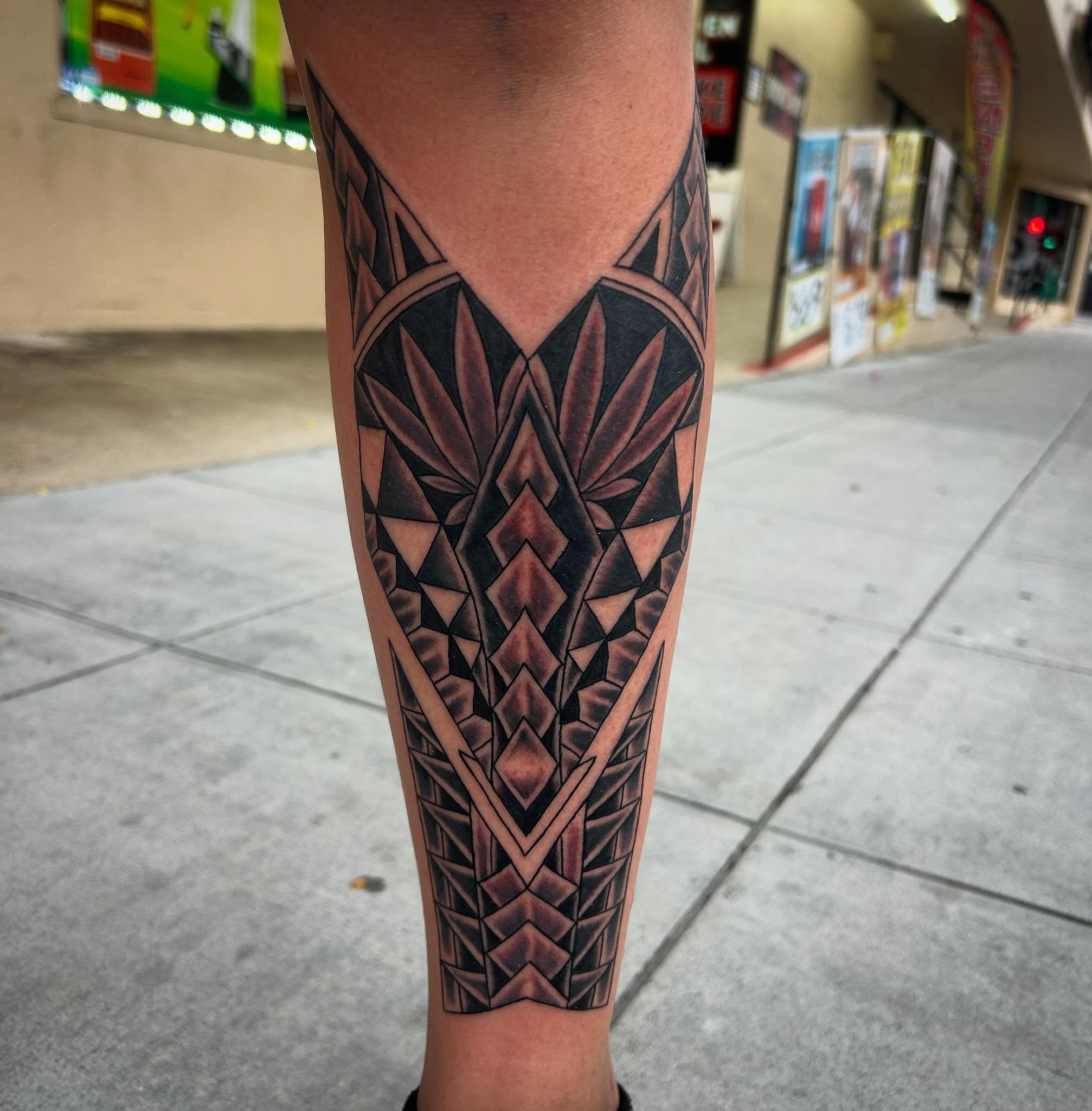 Tattoo by @lovedestroyer — geometric