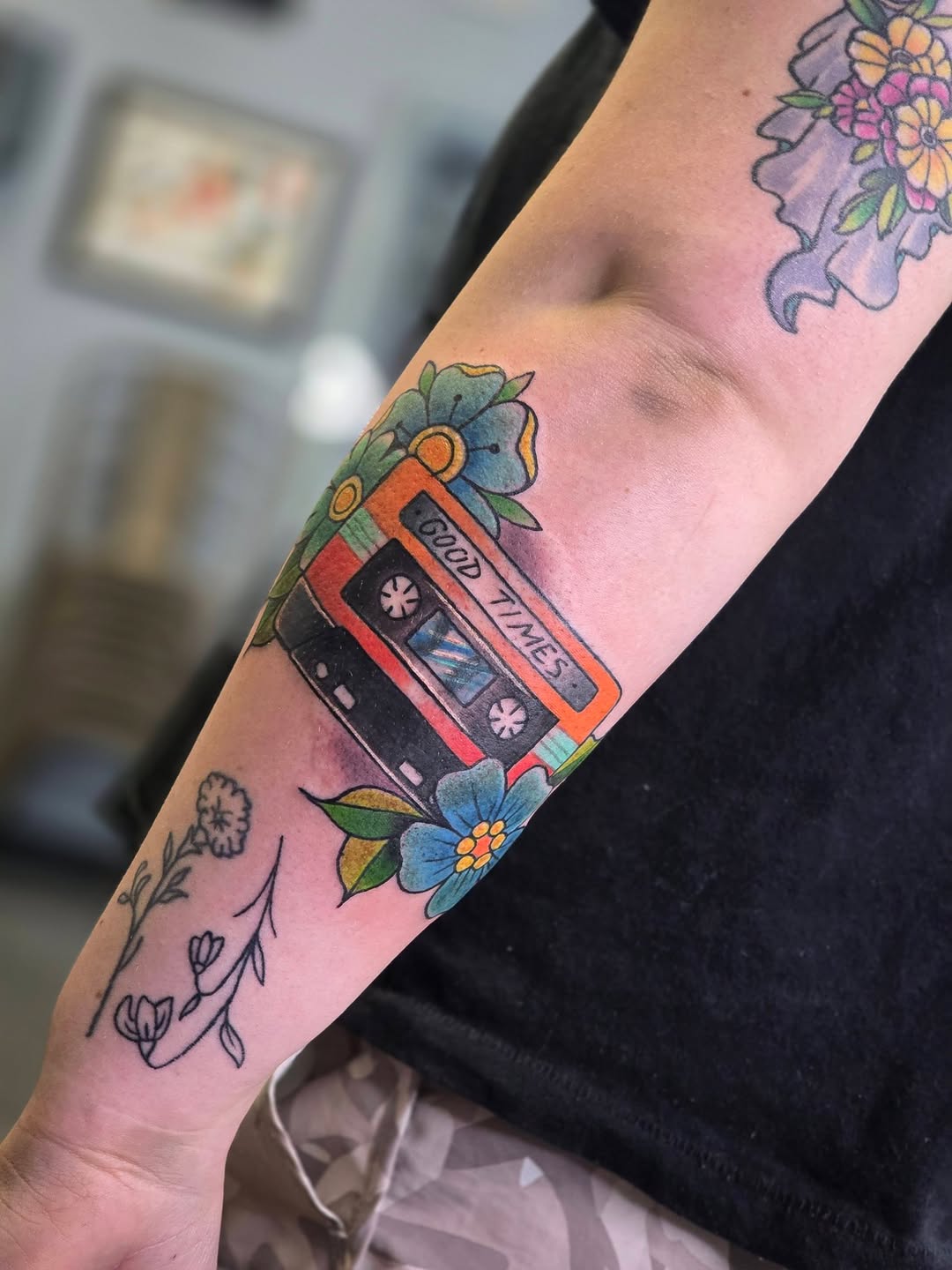 Tattoo by @dawnetattoos — american_traditional, lettering_script