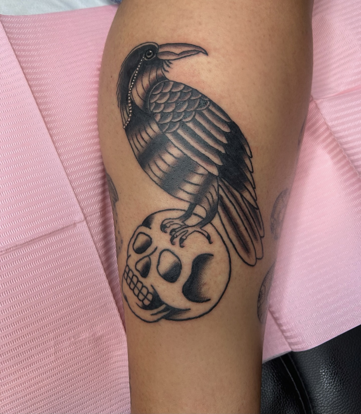 Tattoo by @sumtimesipaint — black_and_grey