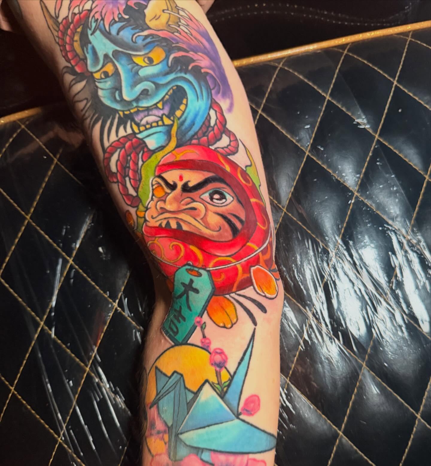 Tattoo by @art.abuse — american_traditional, japanese_irezumi