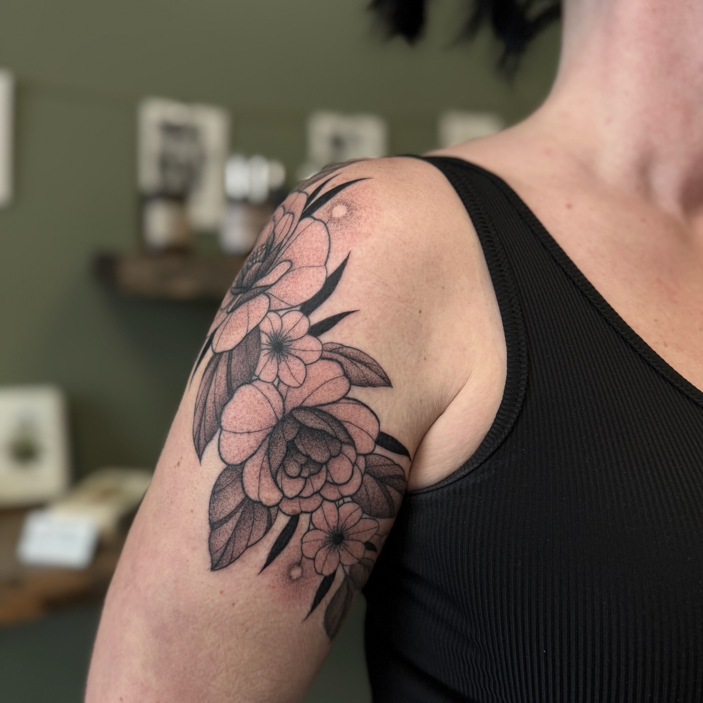Tattoo by @copaceticink — dotwork, black_and_grey