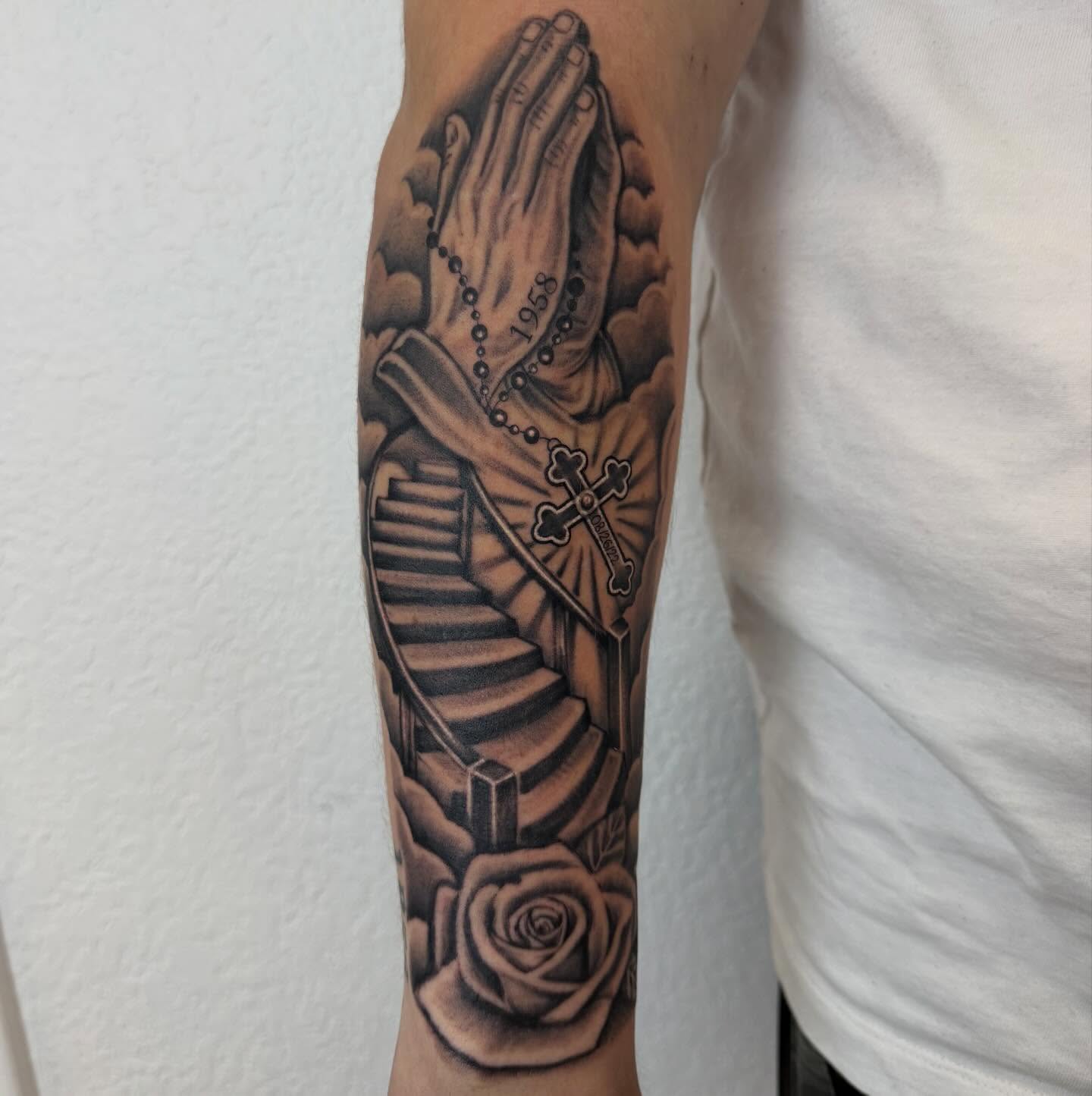 Tattoo by @angelbabyj.tattoos — black_and_grey, realism