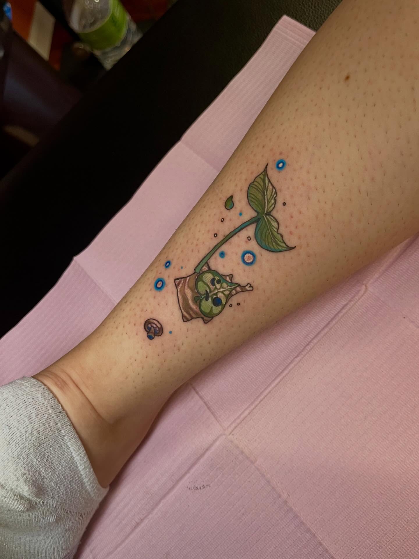 Tattoo by @pinkpeonyink — dotwork