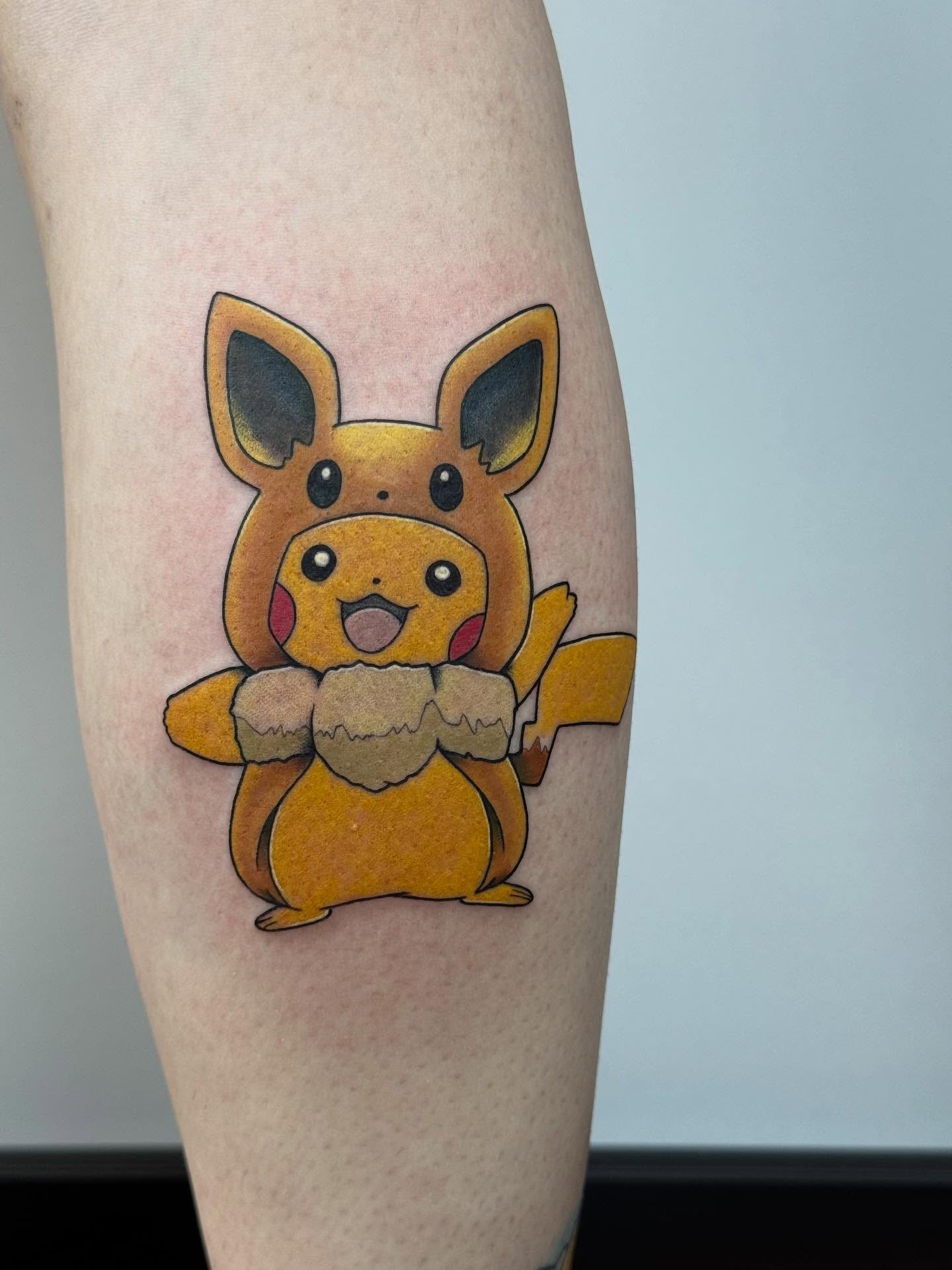 Pikachu new school tattoo on the forearm by π©πͺπ¬