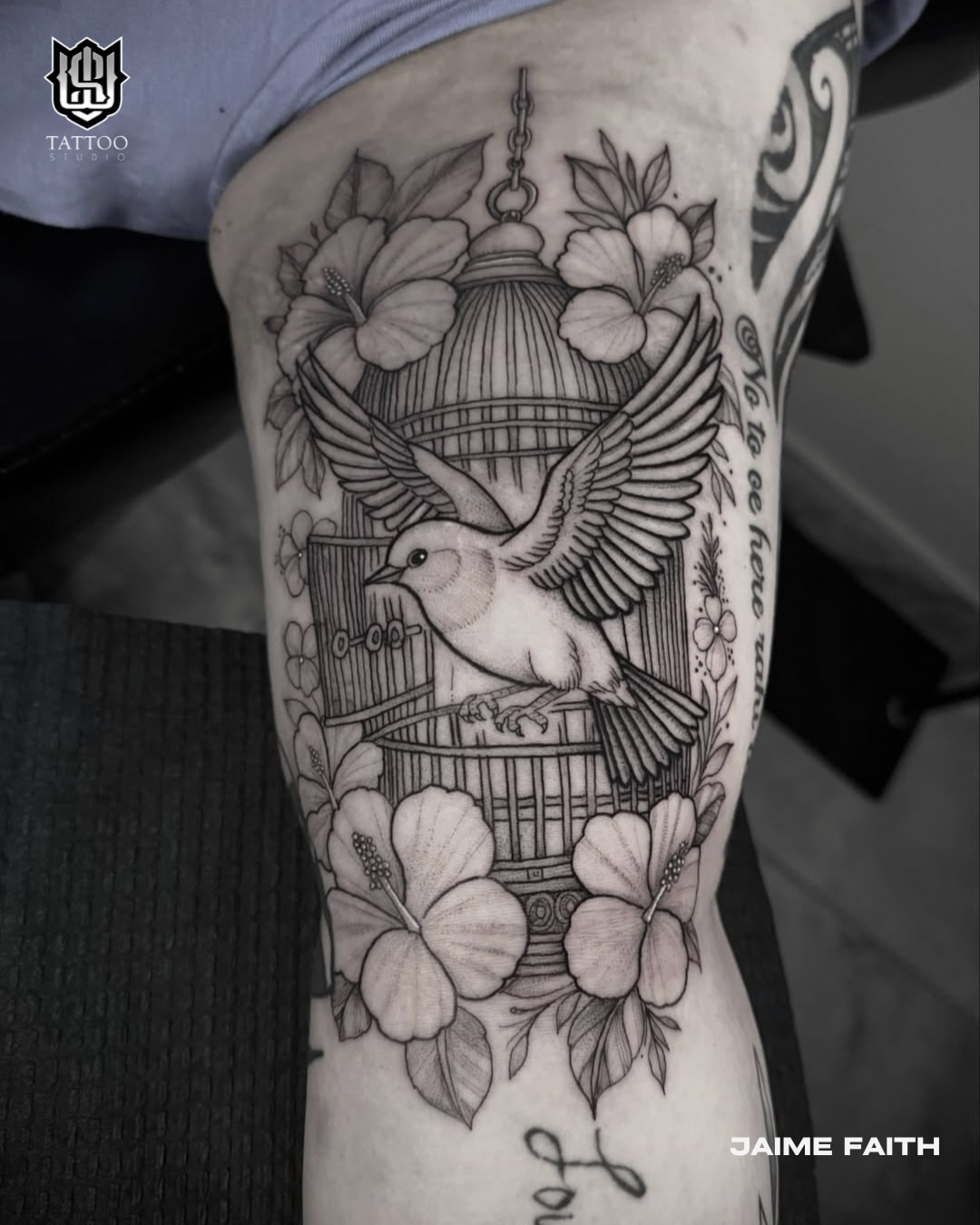 Bird escaping cage realism tattoo on the forearm by 𝕭𝖆𝖇𝖊𝖔𝖓𝖙𝖍𝖊𝖒00𝖓🌙🪬, Colorado Springs, Colorado