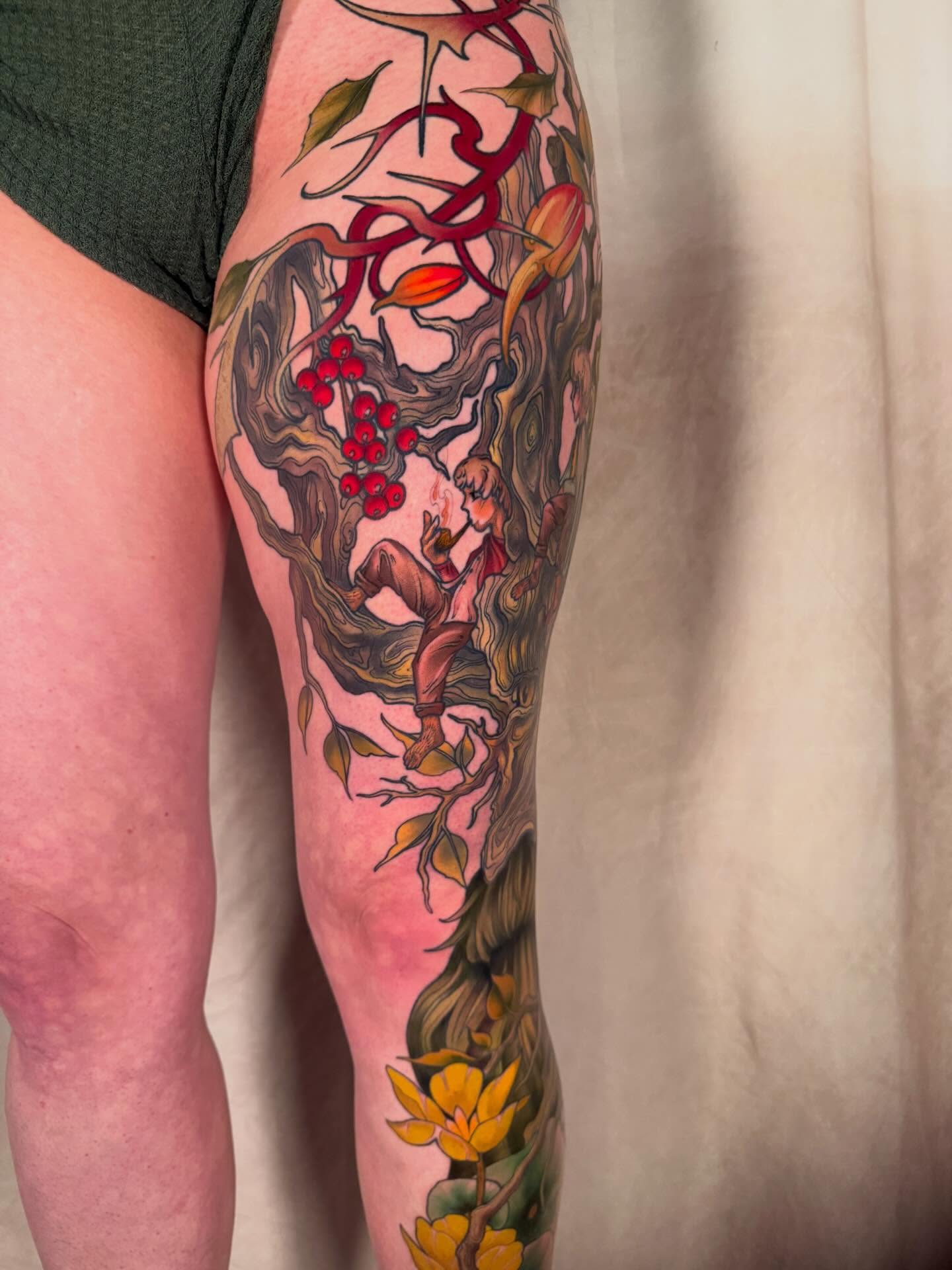 Tattoo by @iamnicholasblack — illustrative, realism