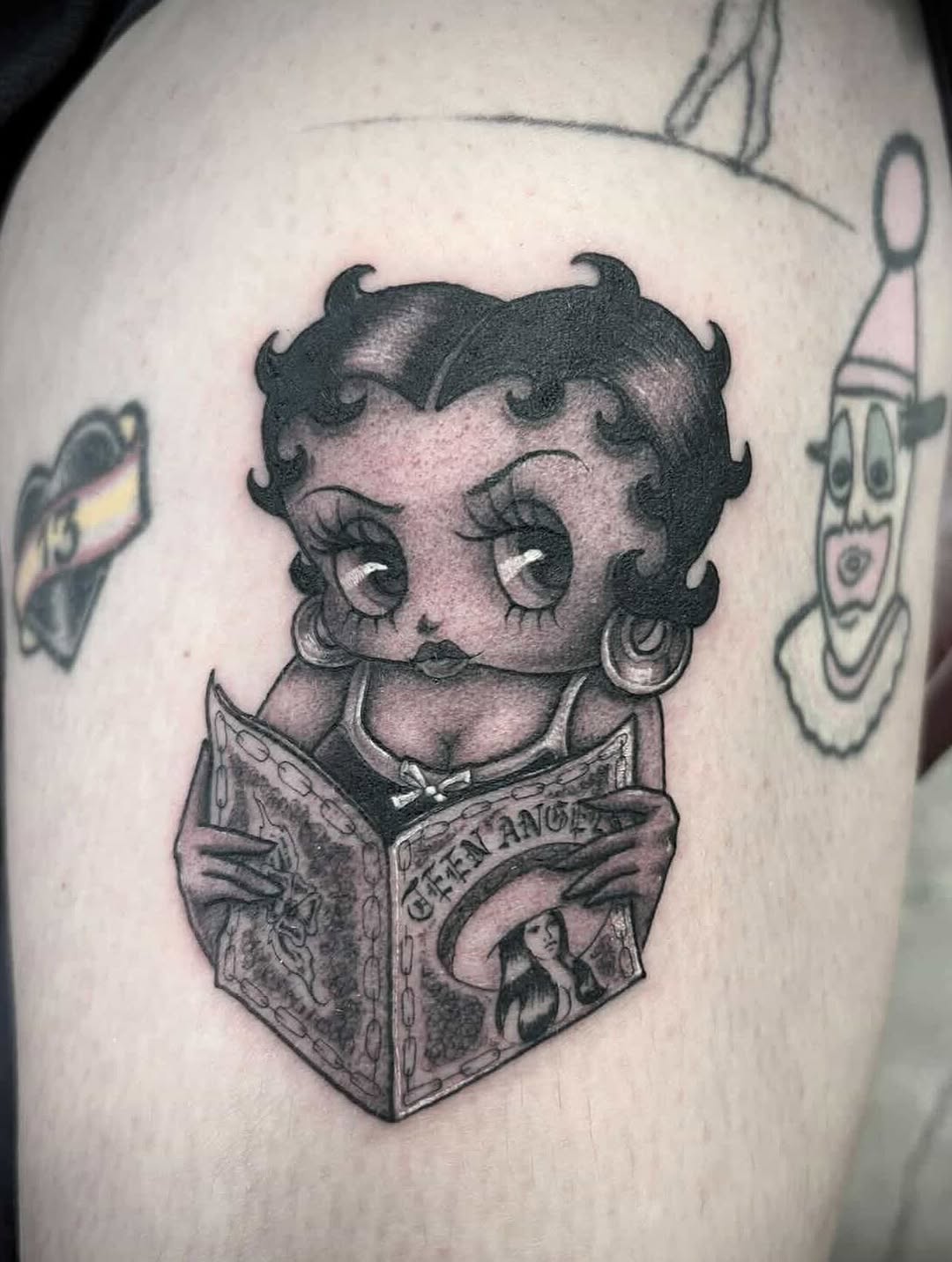 Tattoo by @baleriebees — black_and_grey, realism