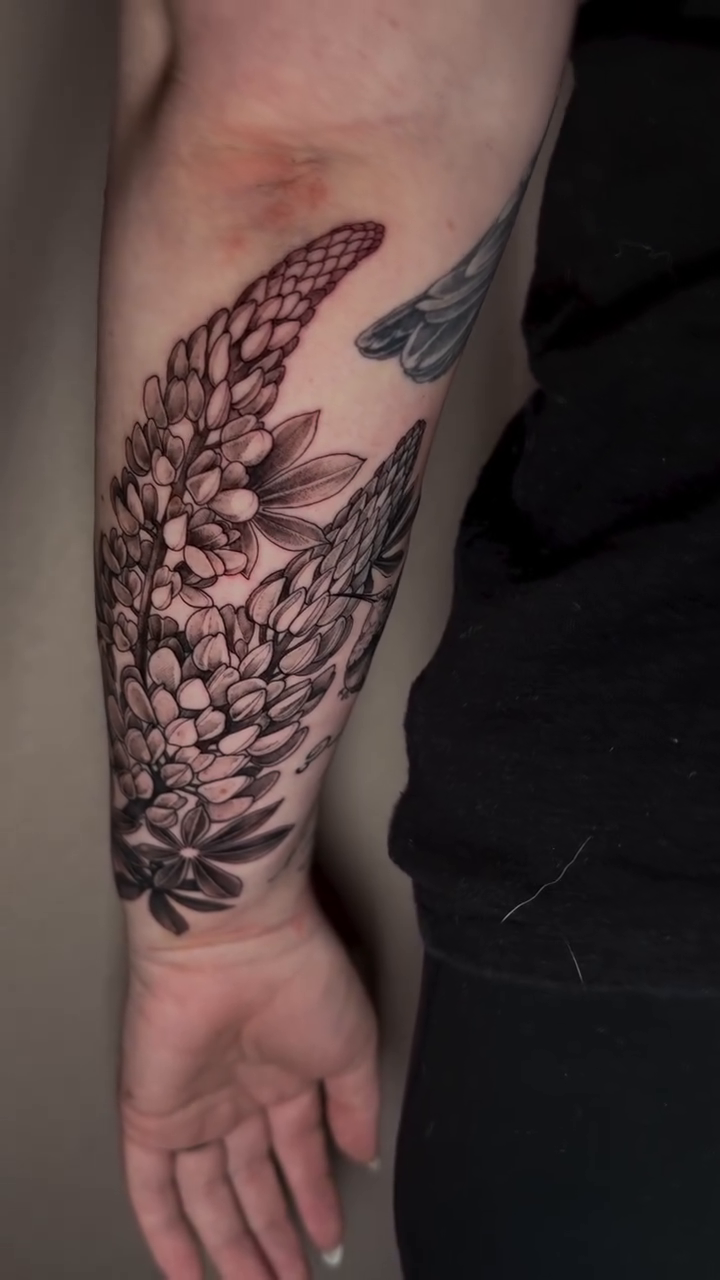 Tattoo by @lydiajude_tattoos — black_and_grey, realism