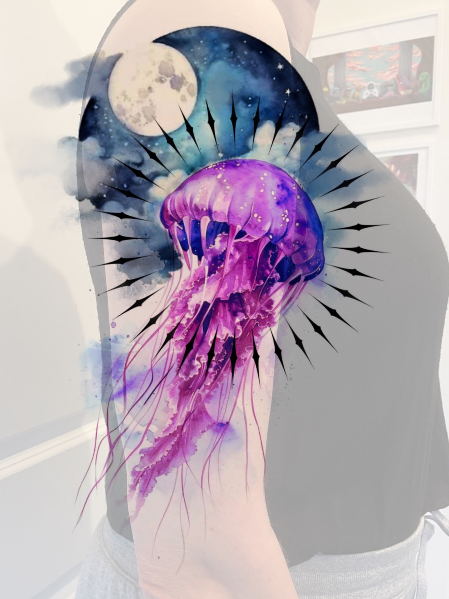 Tattoo by @hunminji — watercolor
