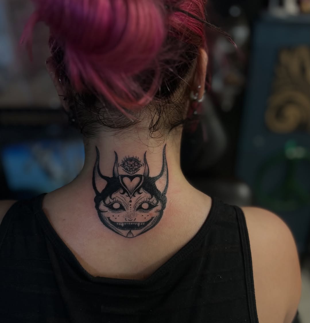 Tattoo by @torreyinks — black_and_grey, dark_realism