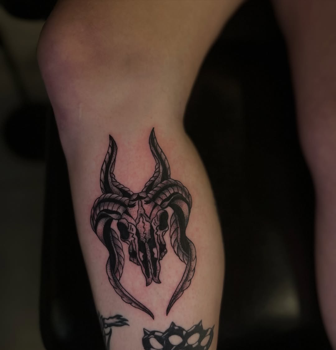 Tattoo by @torreyinks — black_and_grey, dark_realism