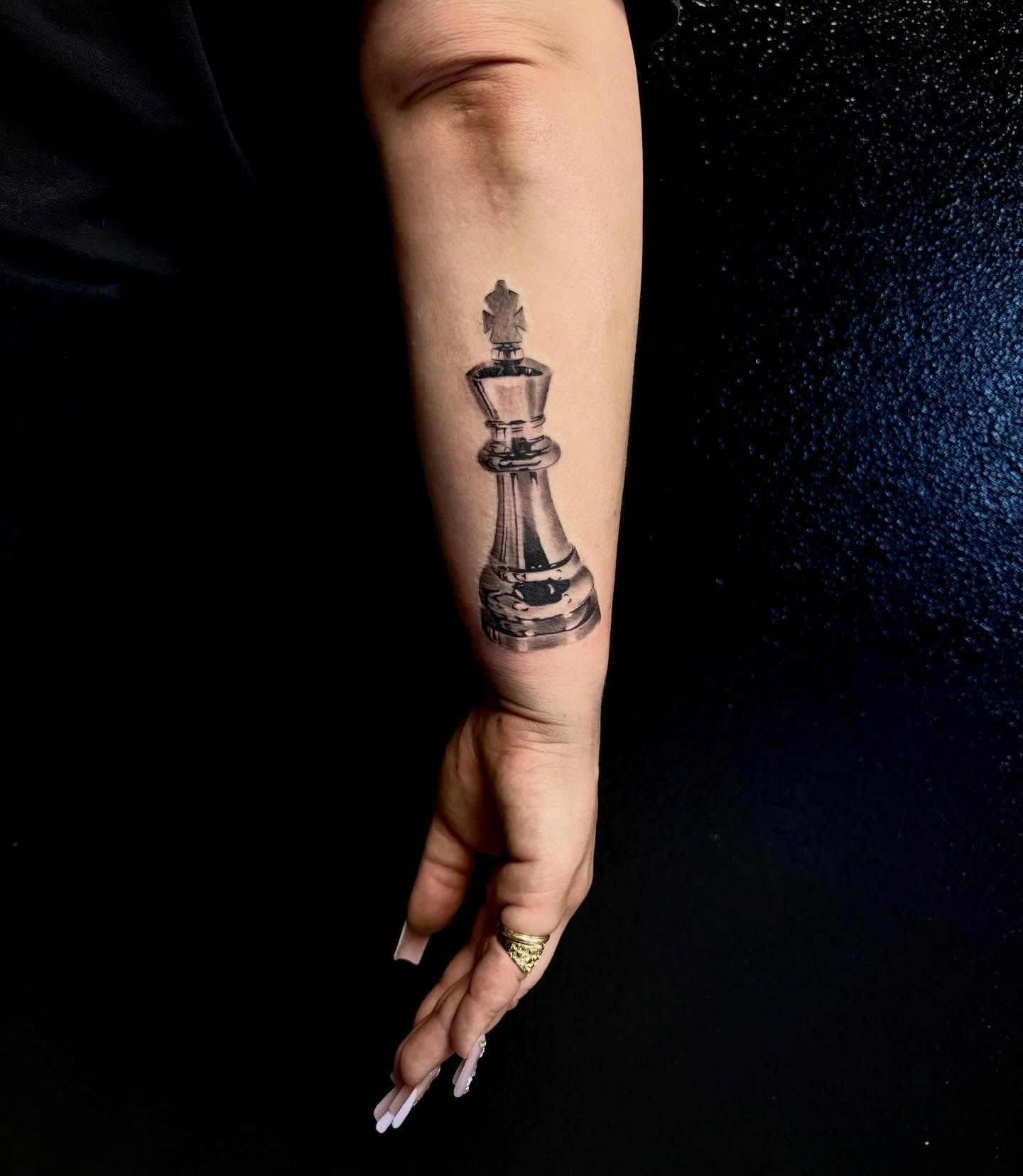 Tattoo by @fuxwithamber β realism, black_and_grey