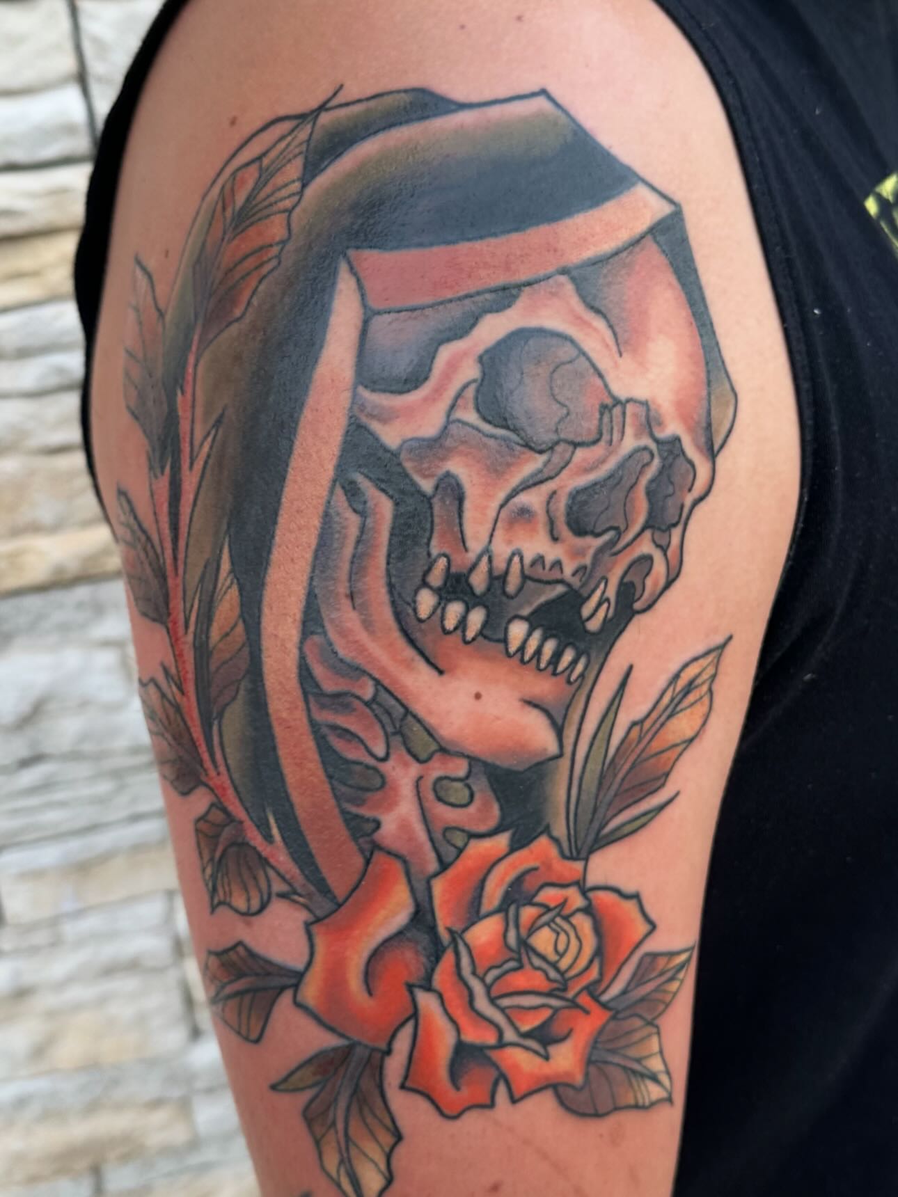 Tattoo by @galena.tattooer — american_traditional, dark_realism