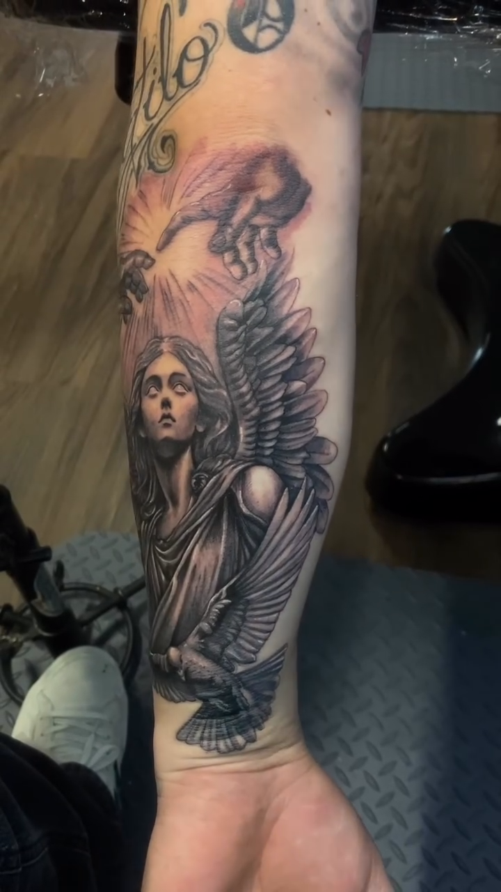 Tattoo by @tenochtenoch — realism, black_and_grey